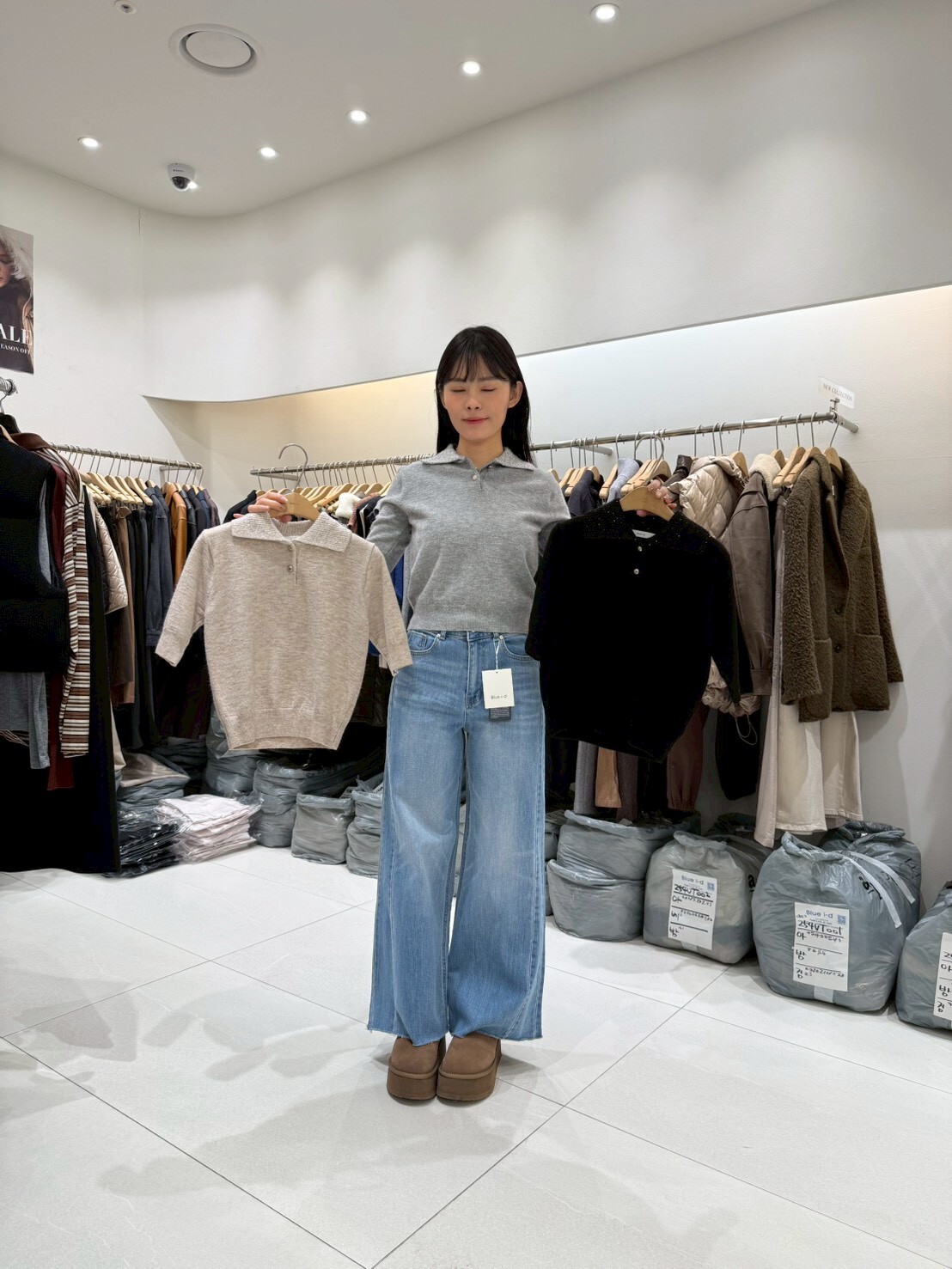 BI5413 鈕扣翻領氣質棉Tee *特價* (優惠碼同充值購物金不適用)