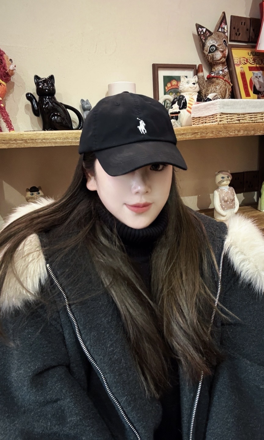 Polo Ralph Lauren 棉質標誌刺繡 棒球帽 黑灰色