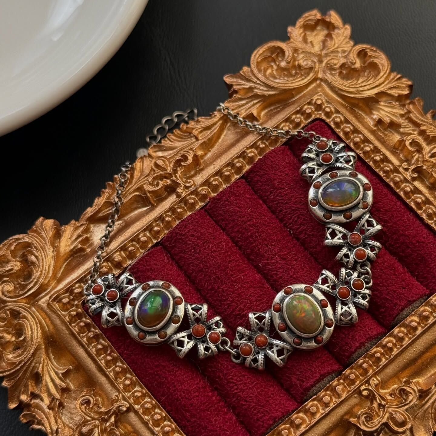 [原石] 衣索比亞蛋白石 925銀手鏈 水晶手鏈