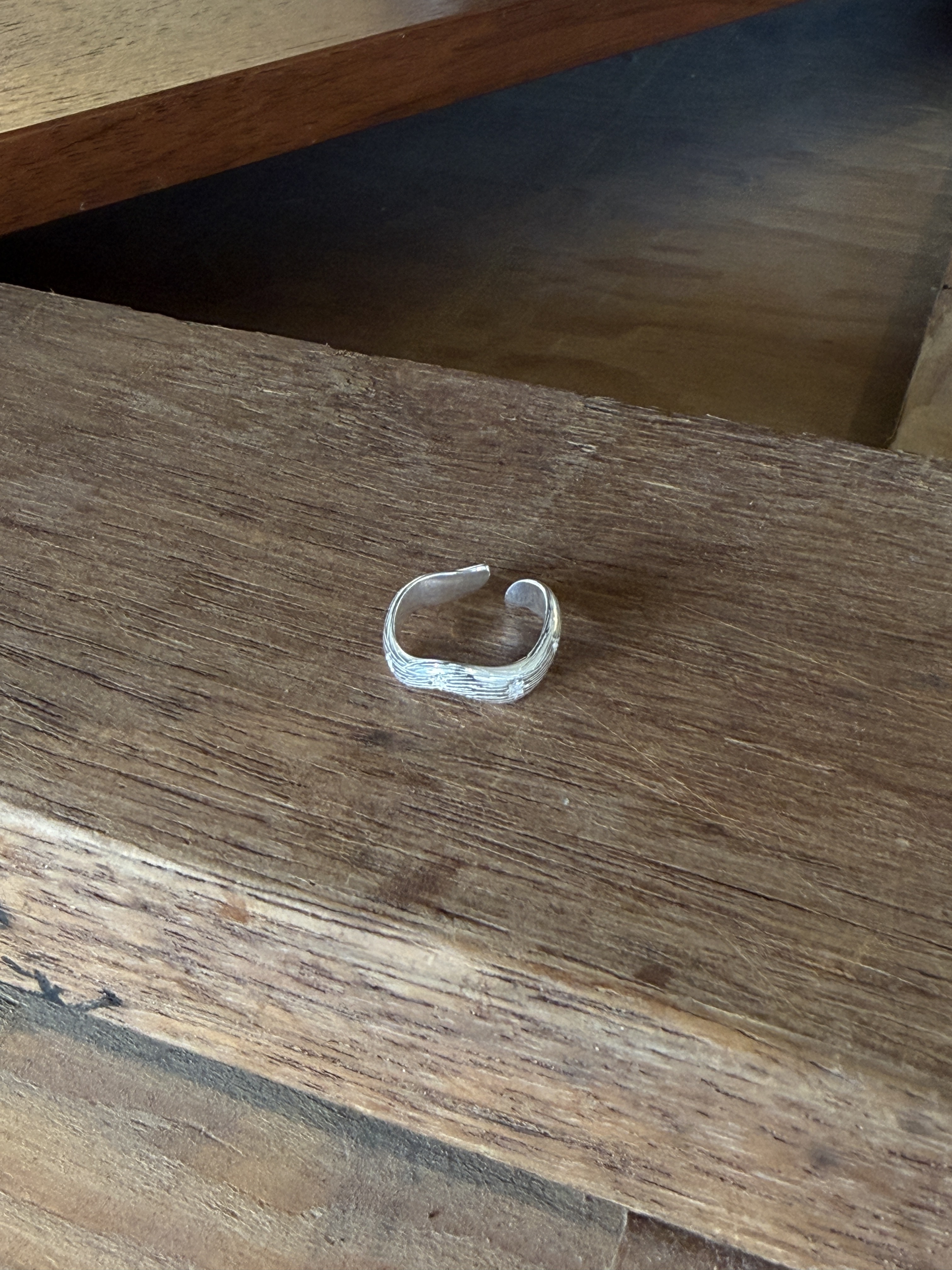 星空波浪開口戒