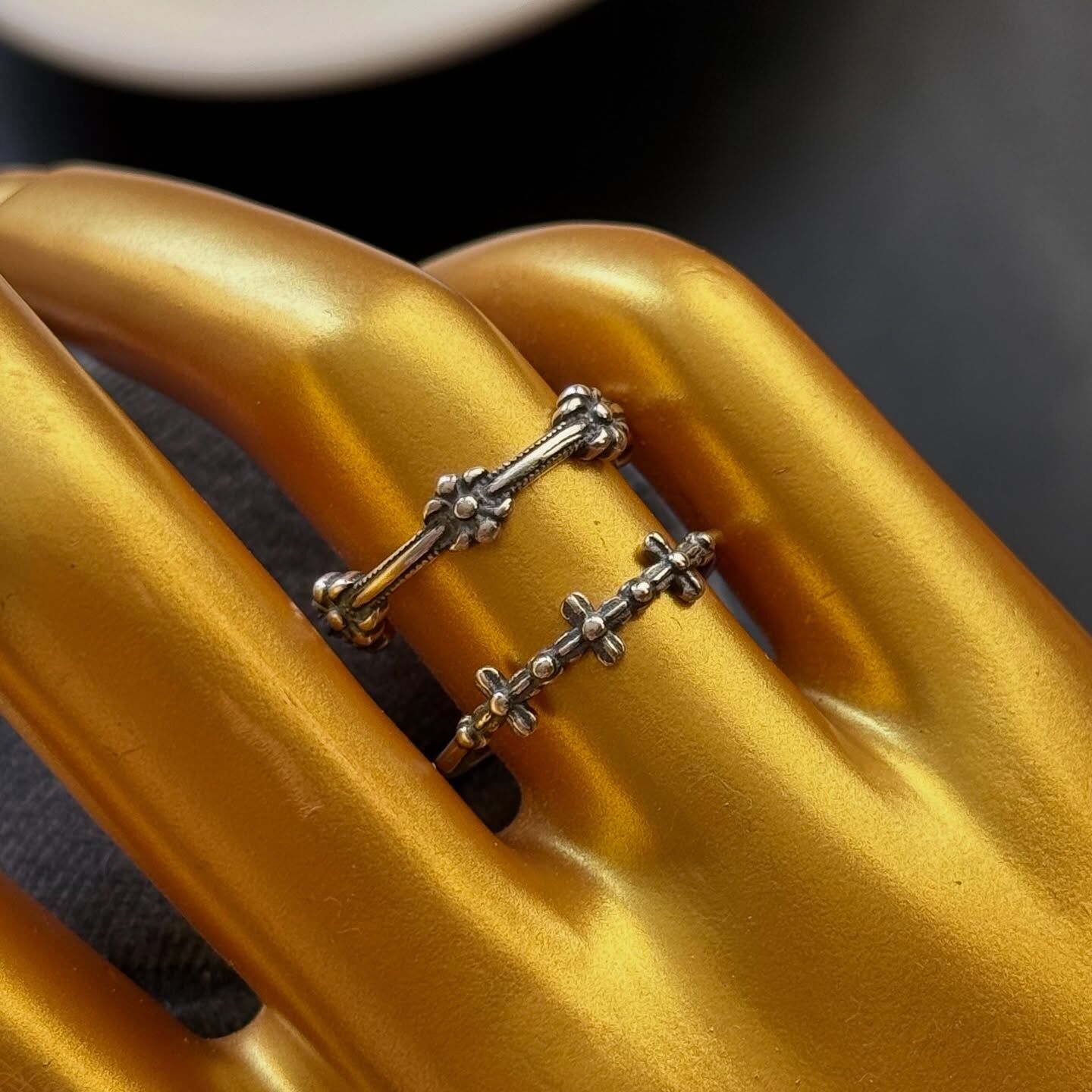 [原石] 克羅心元素 925銀戒指