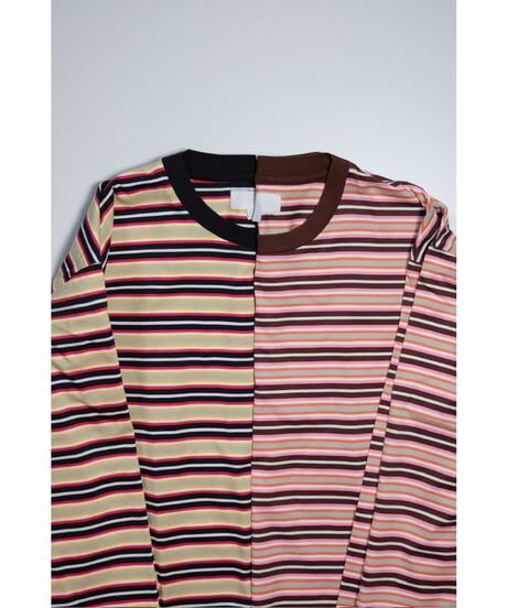 KANEMASA PHIL.｜36G Multi Border L/S Tee