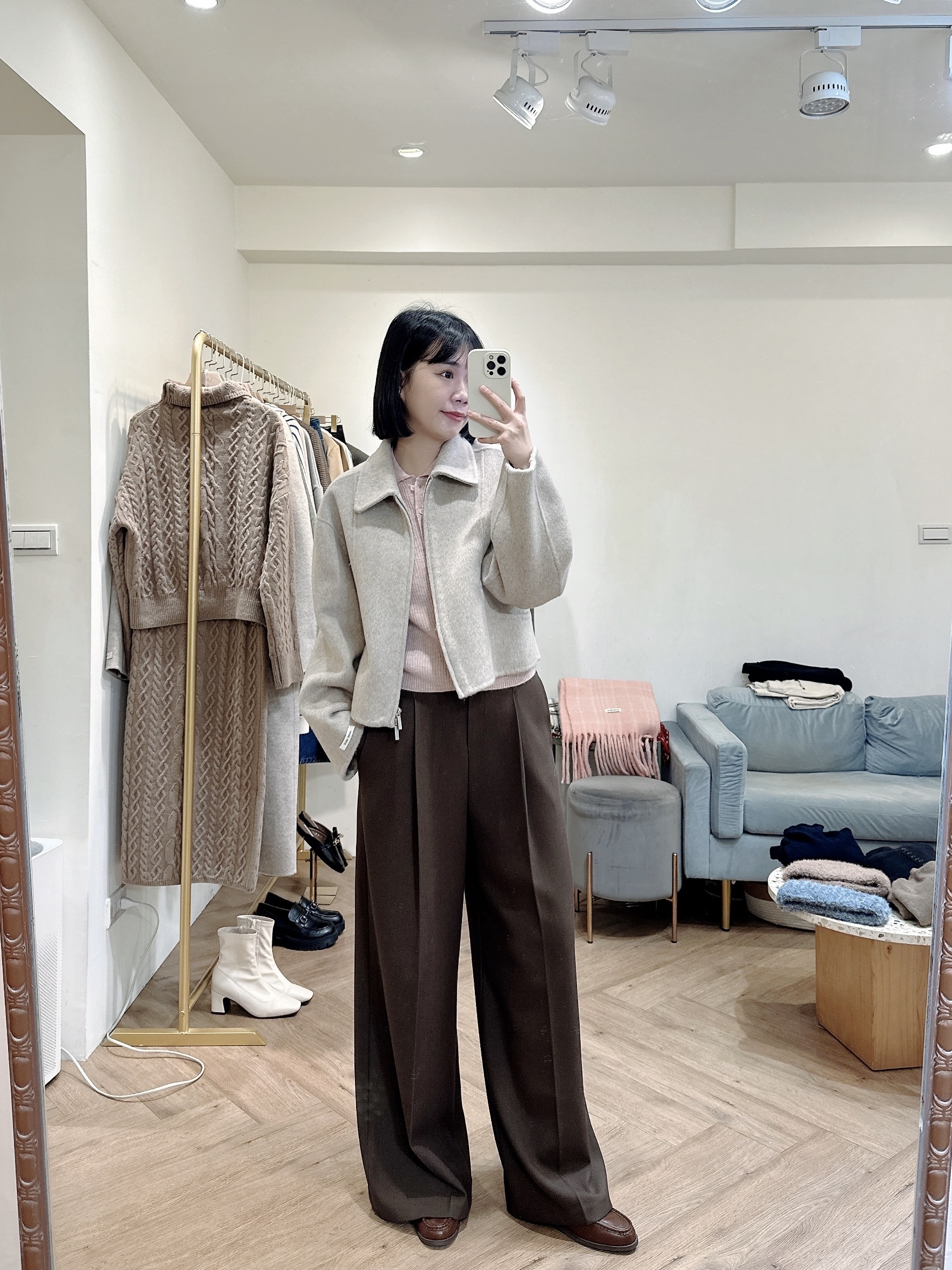 前打折西裝落地褲