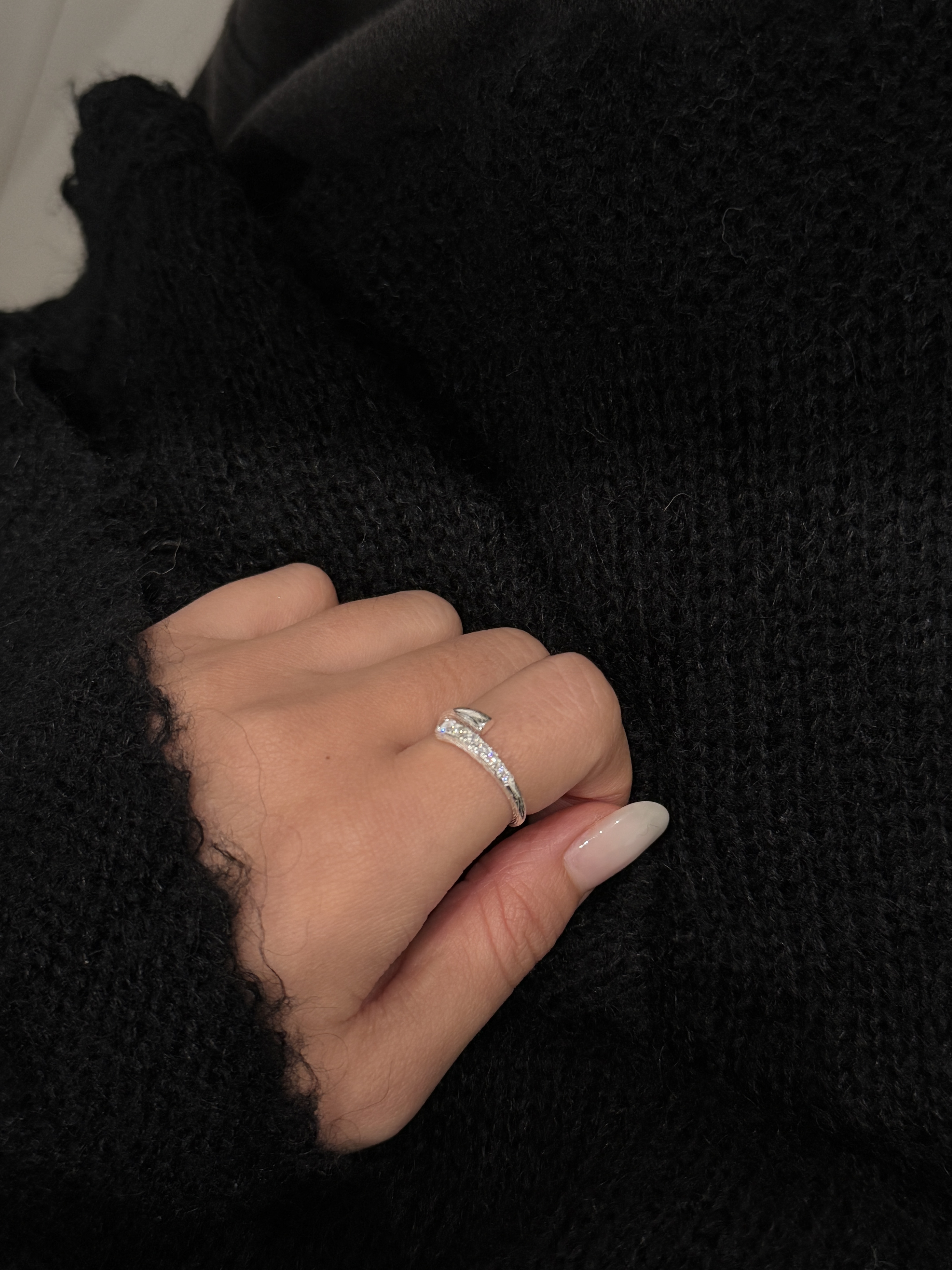 漸層鋯石開口戒