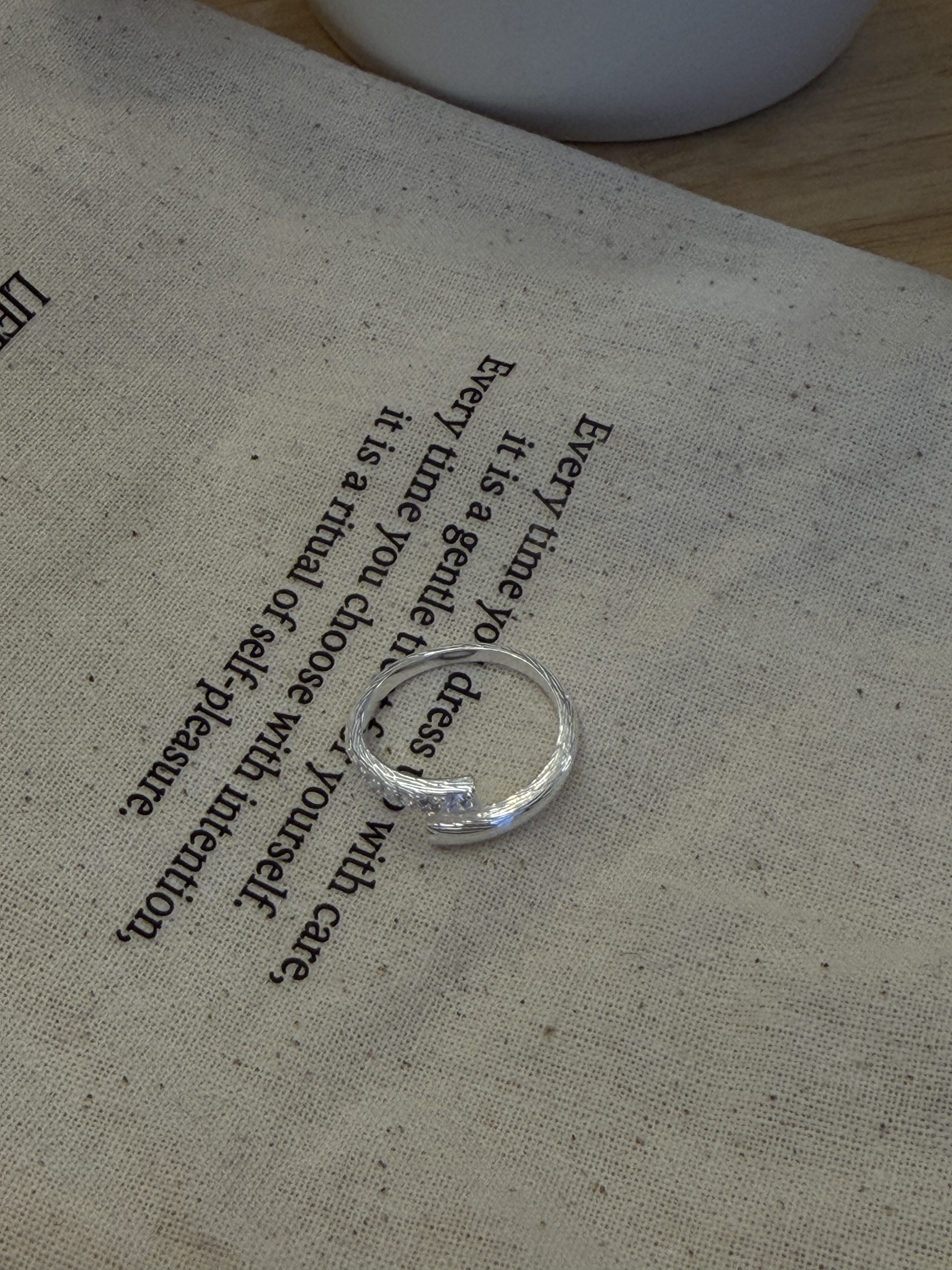 漸層鋯石開口戒