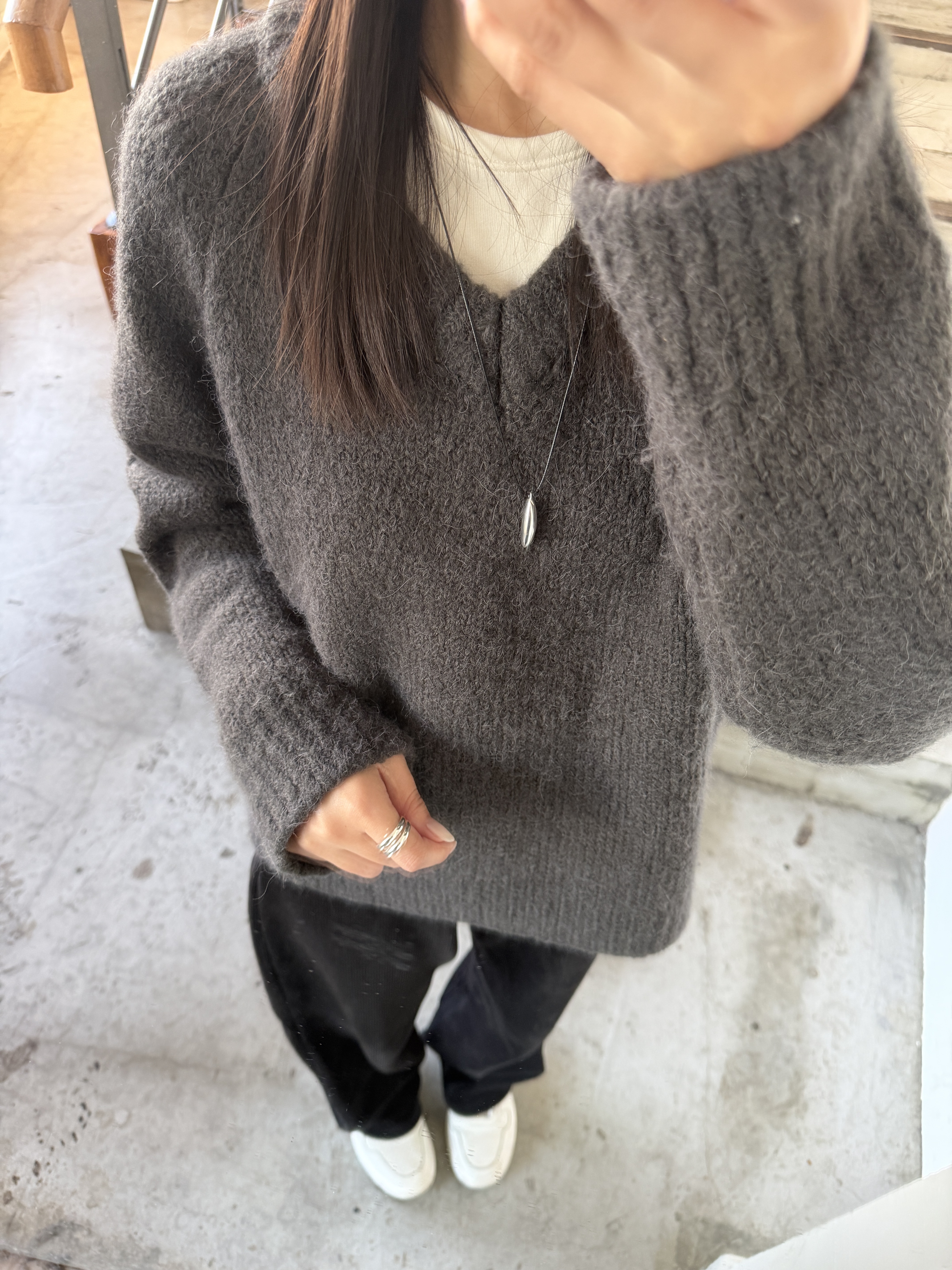 橢圓皮繩項鍊 (闆娘自留!)