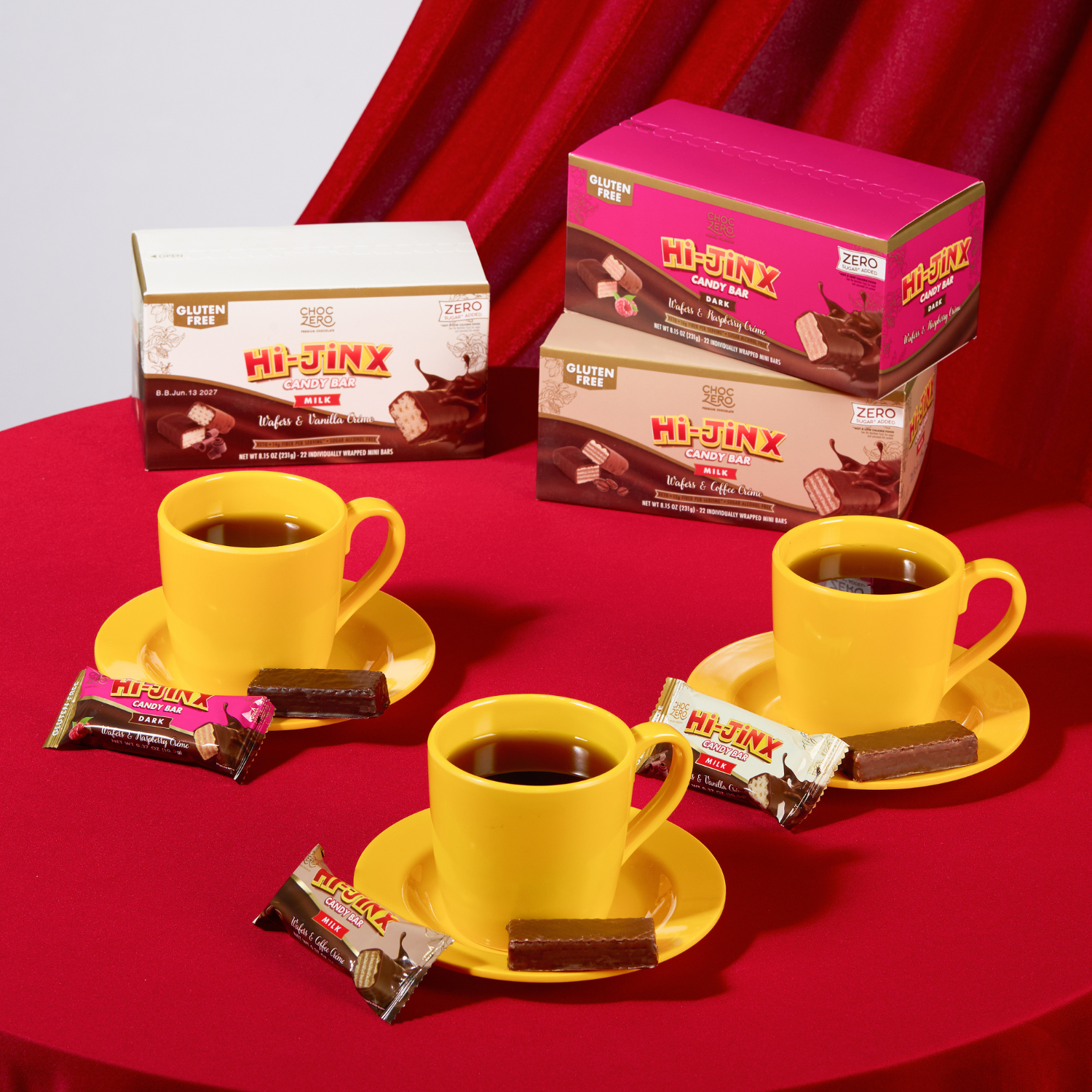 Choczero Hi-Jinx黑朱古力覆盆子迷你夾心威化餅乾(紅桑子) 231g