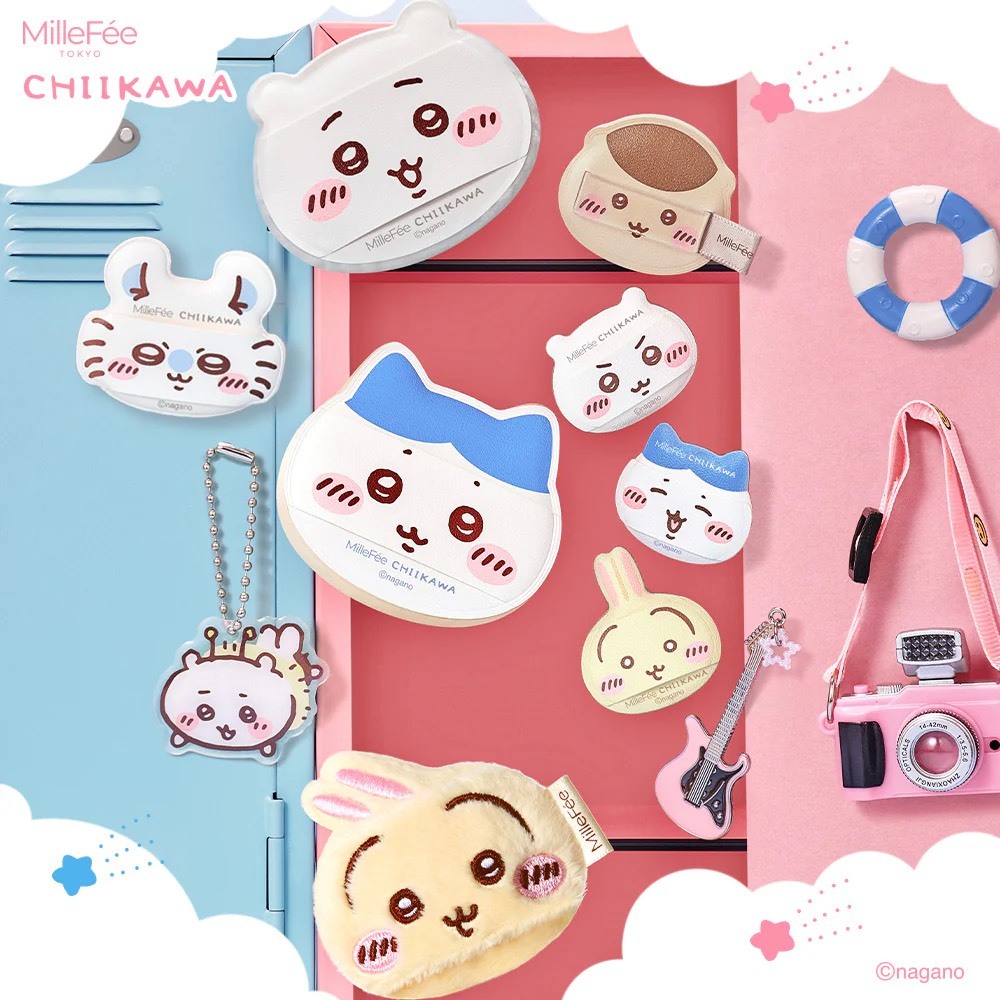 iSNEAKERS｜日本 Chiikawa吉伊卡哇 MilleFée 粉撲套裝 角色化妝粉撲組合 八款