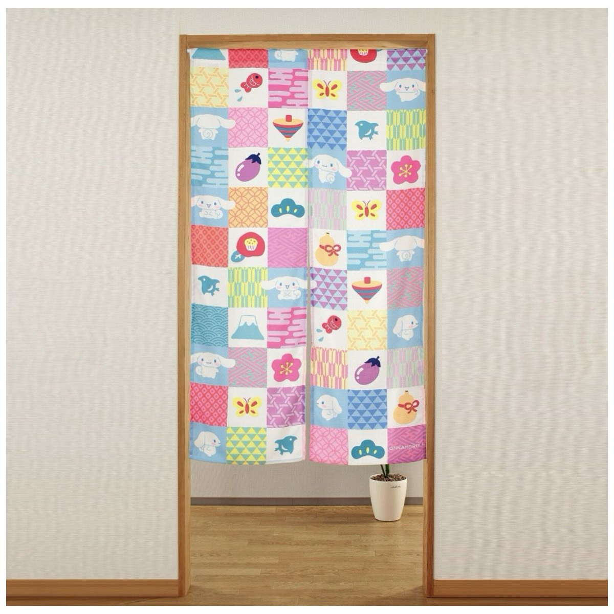 26040-CN Sanrio 玉桂狗 日本和風長門簾 小紋 #JP-NM26-14672