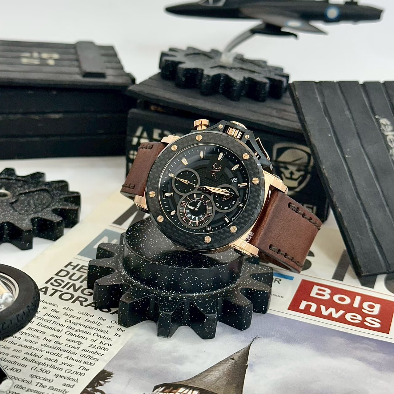 【Alexandre Christie亞力克麗 AC錶】9205MCLBRBAGL 47mm現代鐘錶