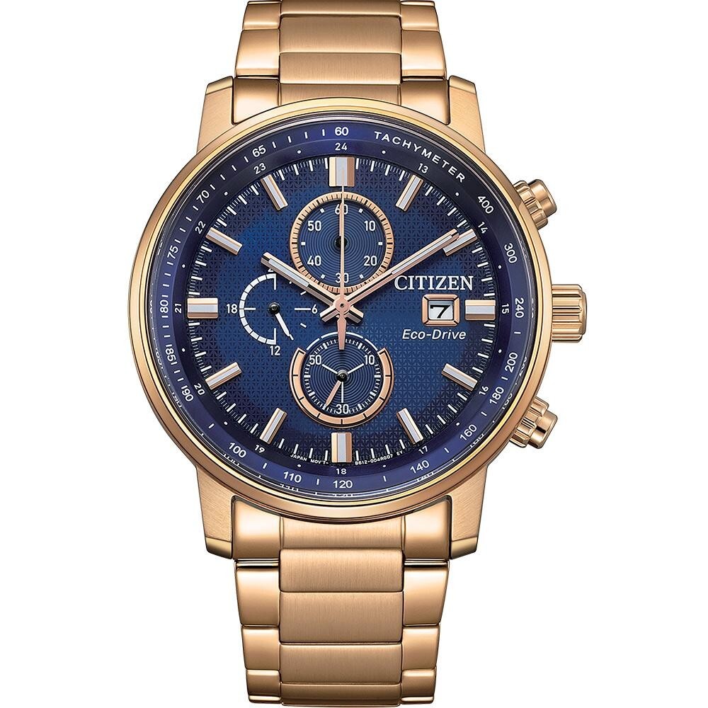 預購款【CITIZEN 星辰】 Chronograph 亞洲限定款 光動能 真三眼 夜光 不鏽鋼 手錶 CA0843-89L