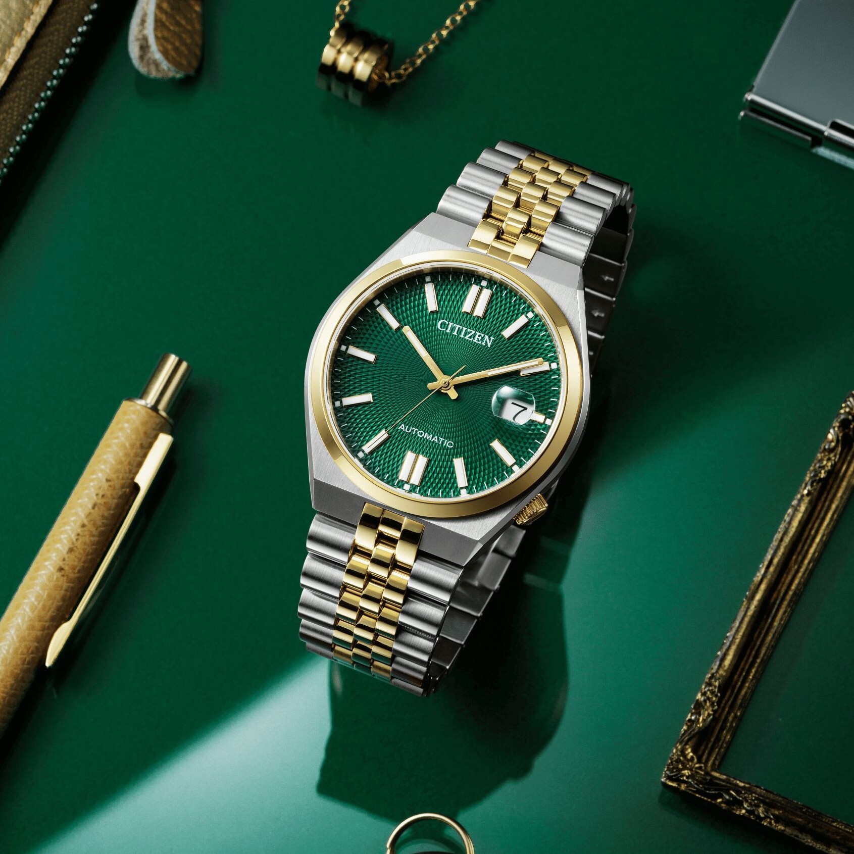 預購款【CITIZEN 星辰】Mechanical系列 TSUYOSA 60 自動上鍊機械 男錶 日本機芯 手錶 NK0024-54X