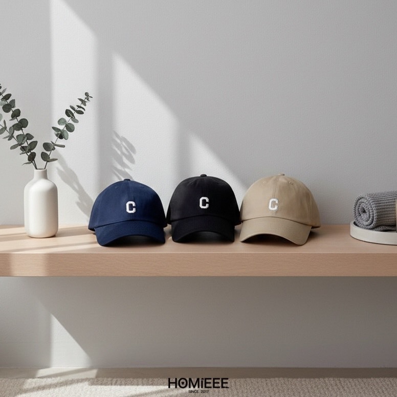 韓國 Covernat Cap 老帽 棒球帽 大C 小C 刺繡 LOGO 黑色 卡其 深藍