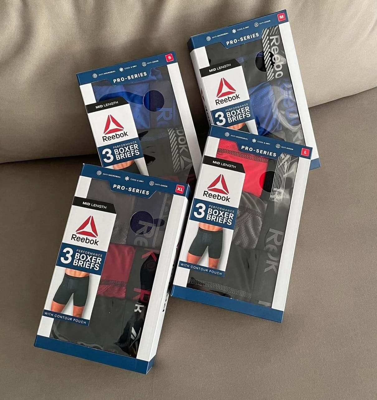 #現貨 Reebok 運動 機能內褲 三件一組 隨機出貨