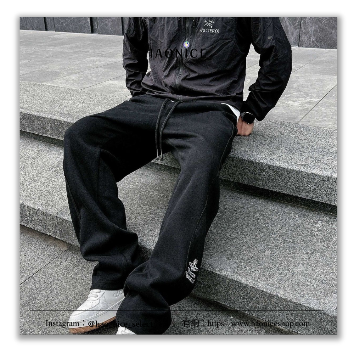 【HAO NICE】英國潮🇬🇧Vivienne Westwood 西太后🪐👑️刺繡土星logo 闊腿剪裁設計 休閒長褲 棉褲 運動褲