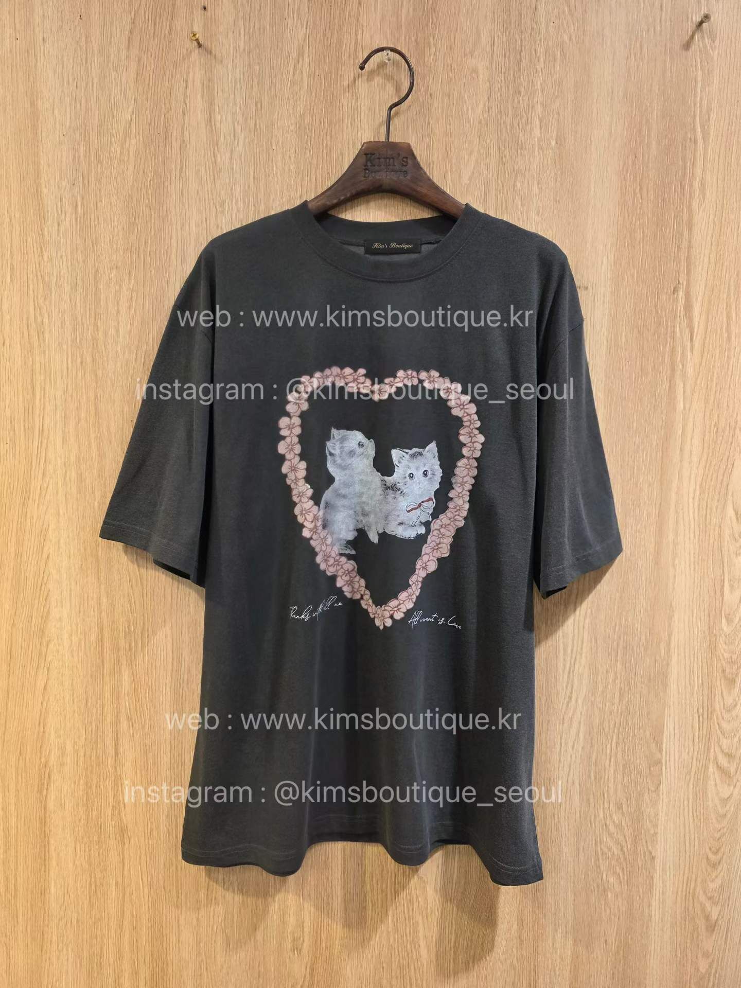 KM5419 心型小貓Tee