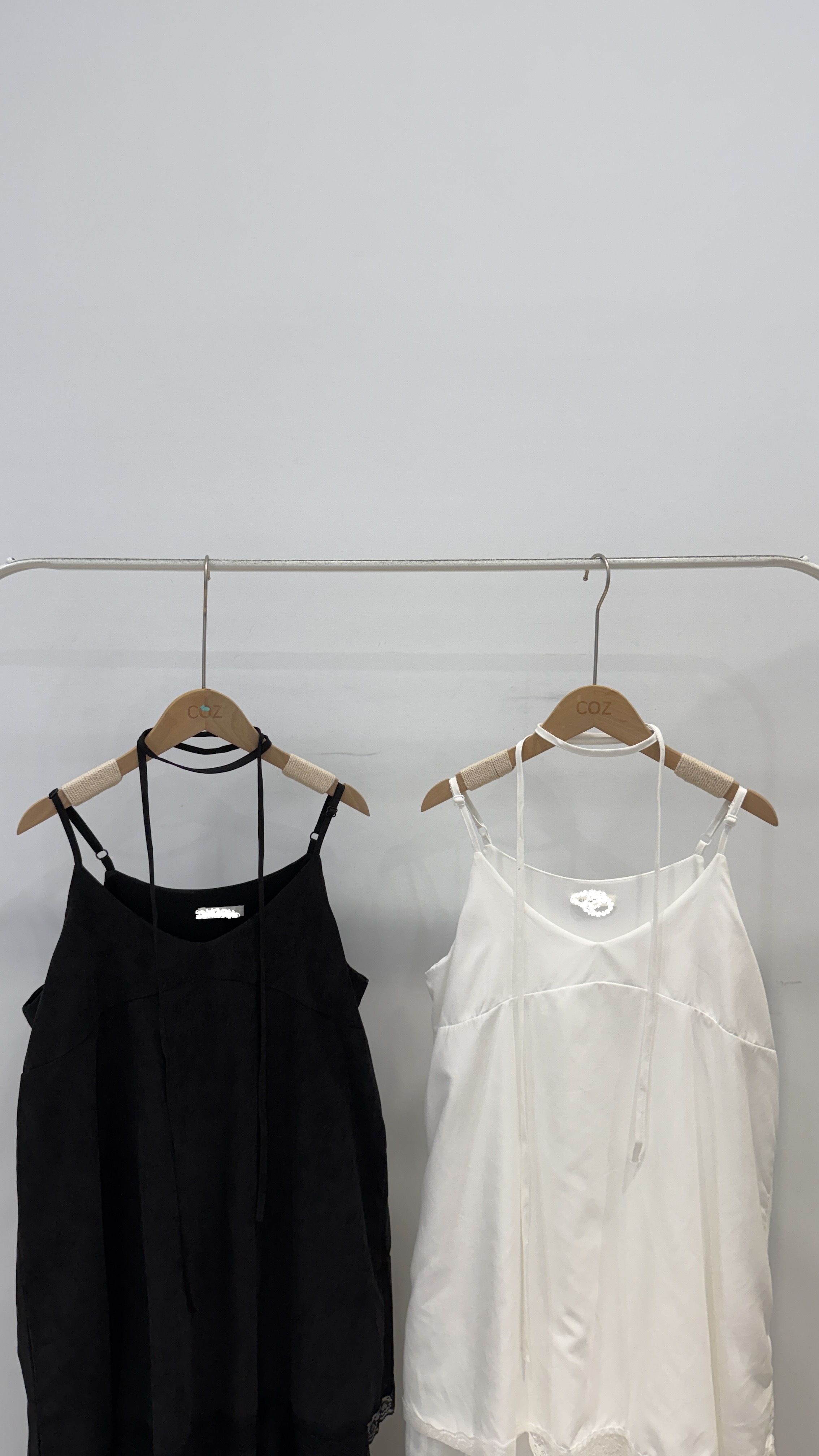 (版娘推薦) 附綁帶 桃絨lace雙層細肩洋裝 _081300