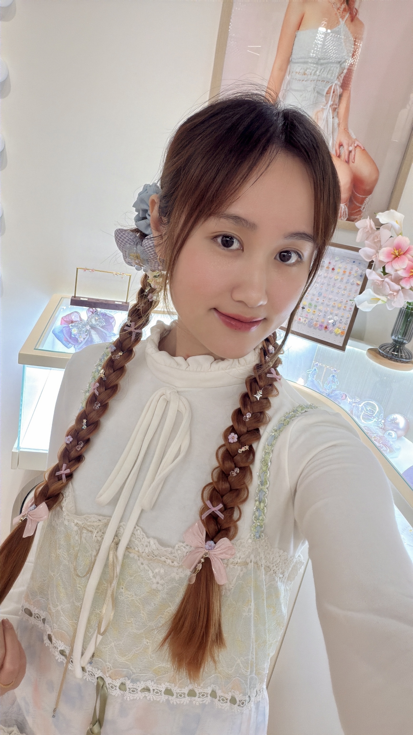 13242 Coquette Ribbon Clip Braids Extensions