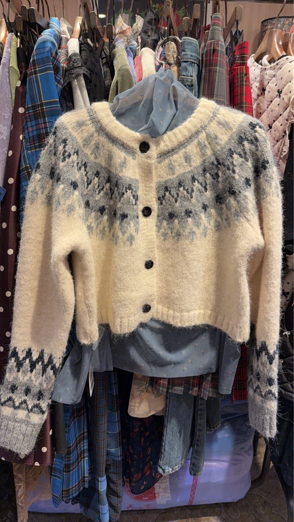 KM5425 費爾島針織短外套