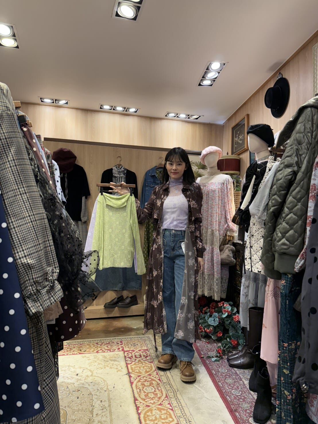 KM5430 暗花透紗上衣