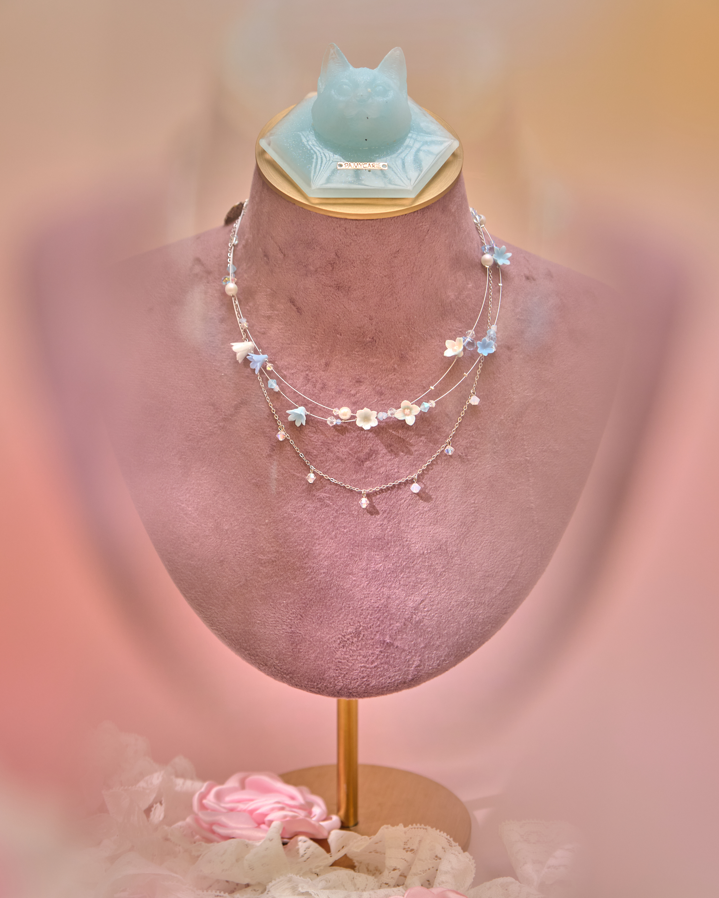 13270 Floral Swirl Convertible Necklace-Bracelet