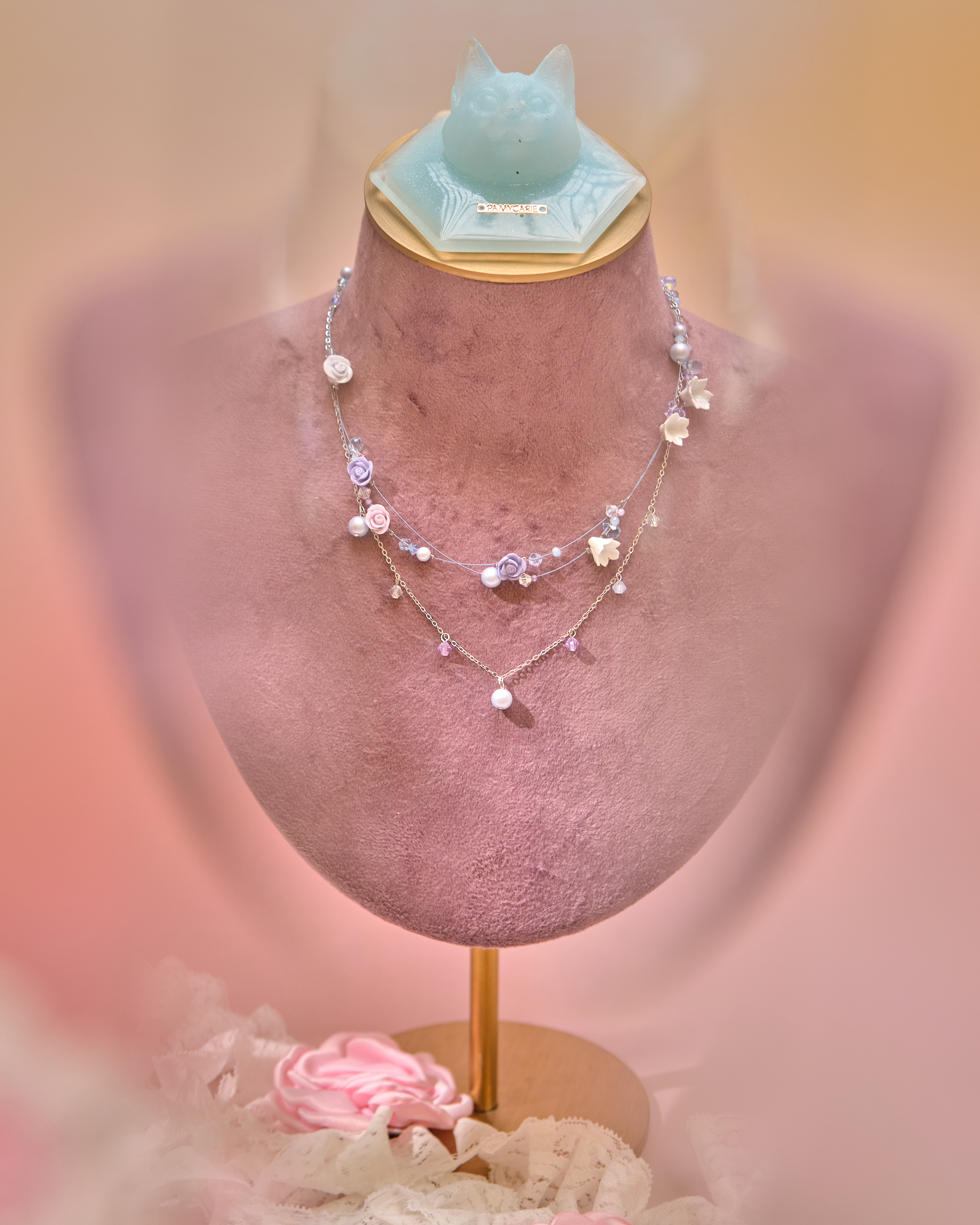 13269 Floral Swirl Convertible Necklace-Bracelet