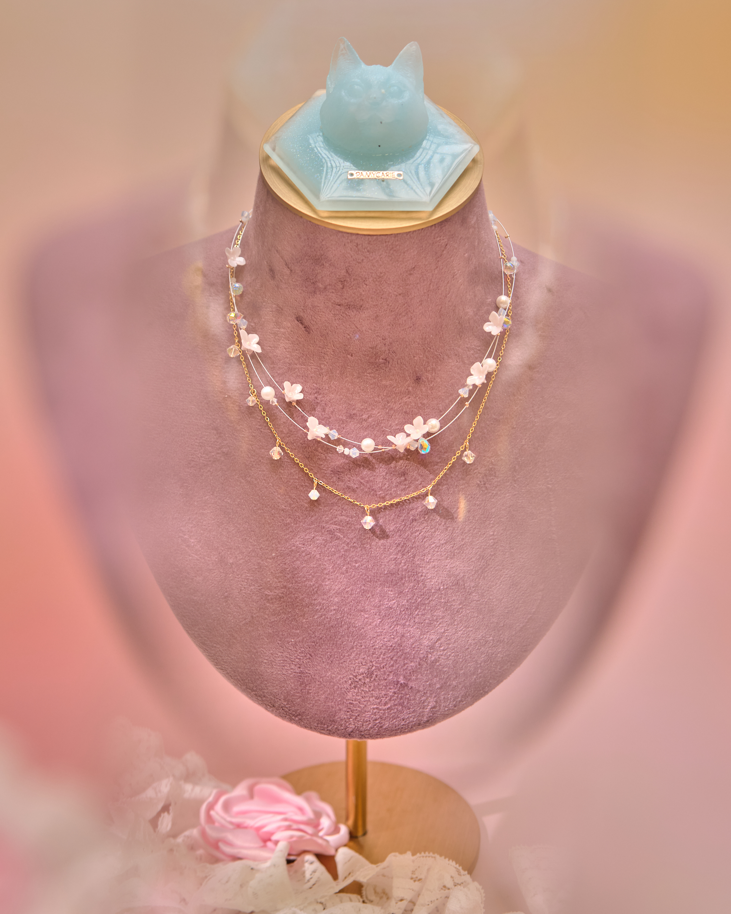 13268 Floral Swirl Convertible Necklace-Bracelet