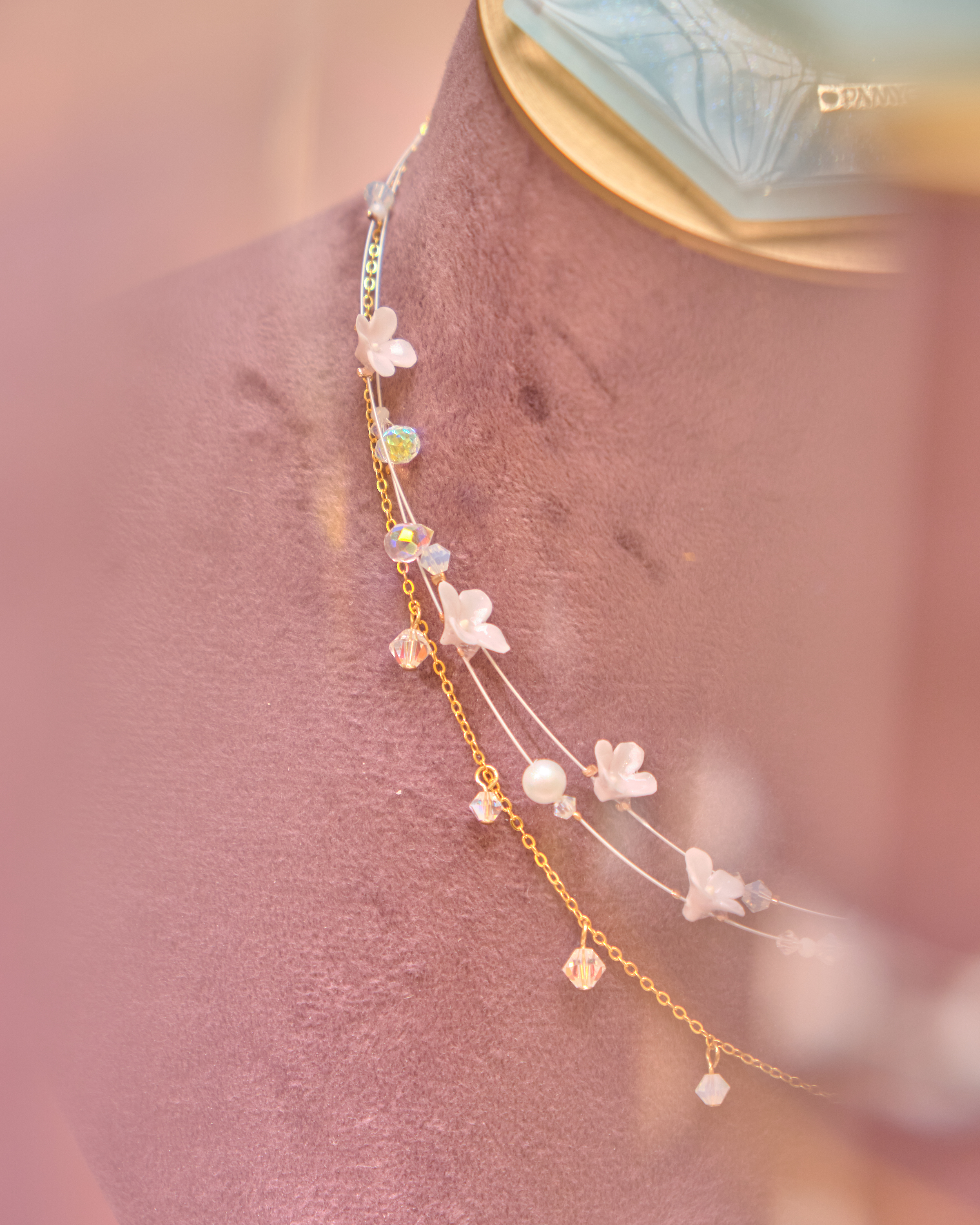 13268 Floral Swirl Convertible Necklace-Bracelet