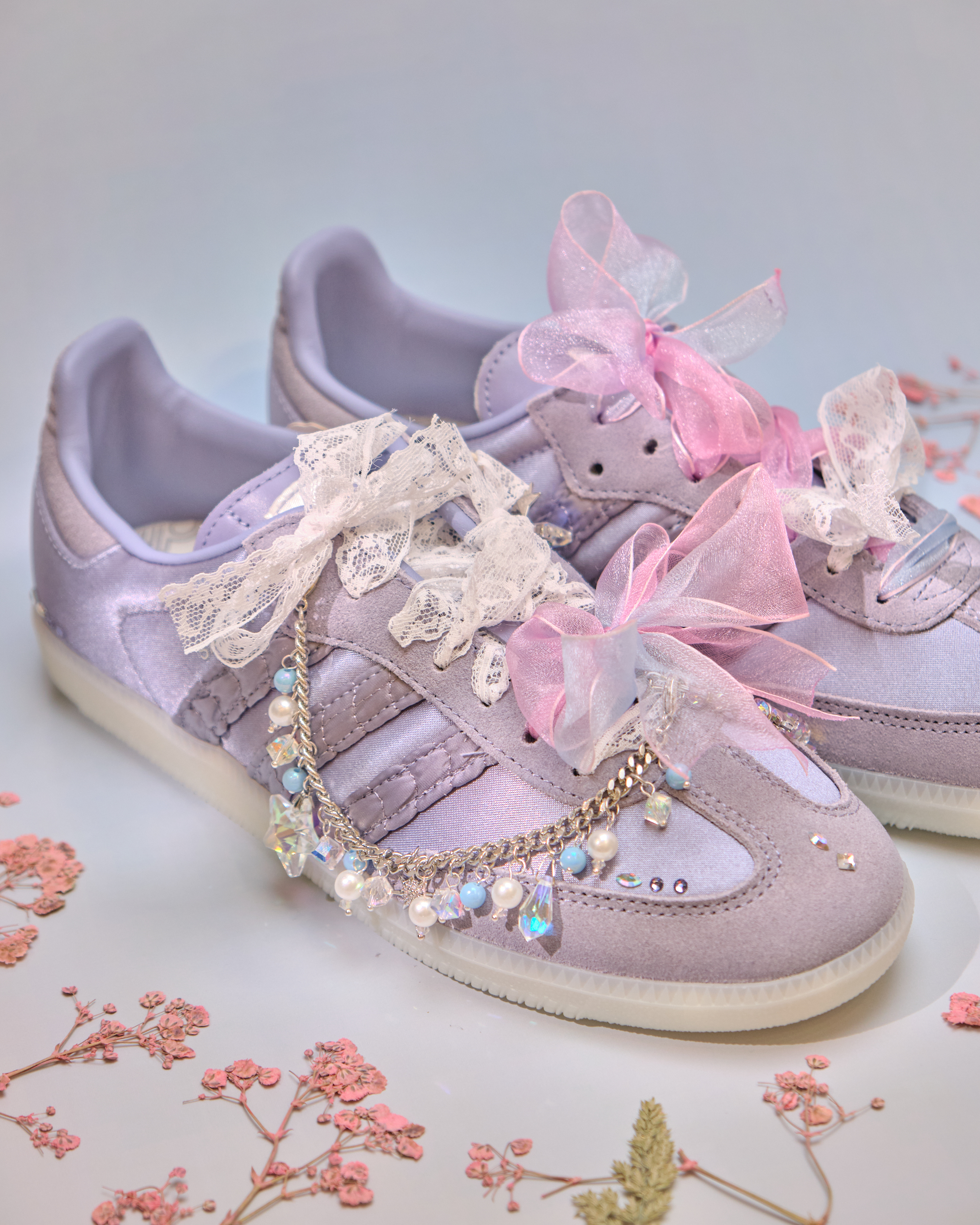 13263 Galaxia Garden Shoe Pendant Duo Set