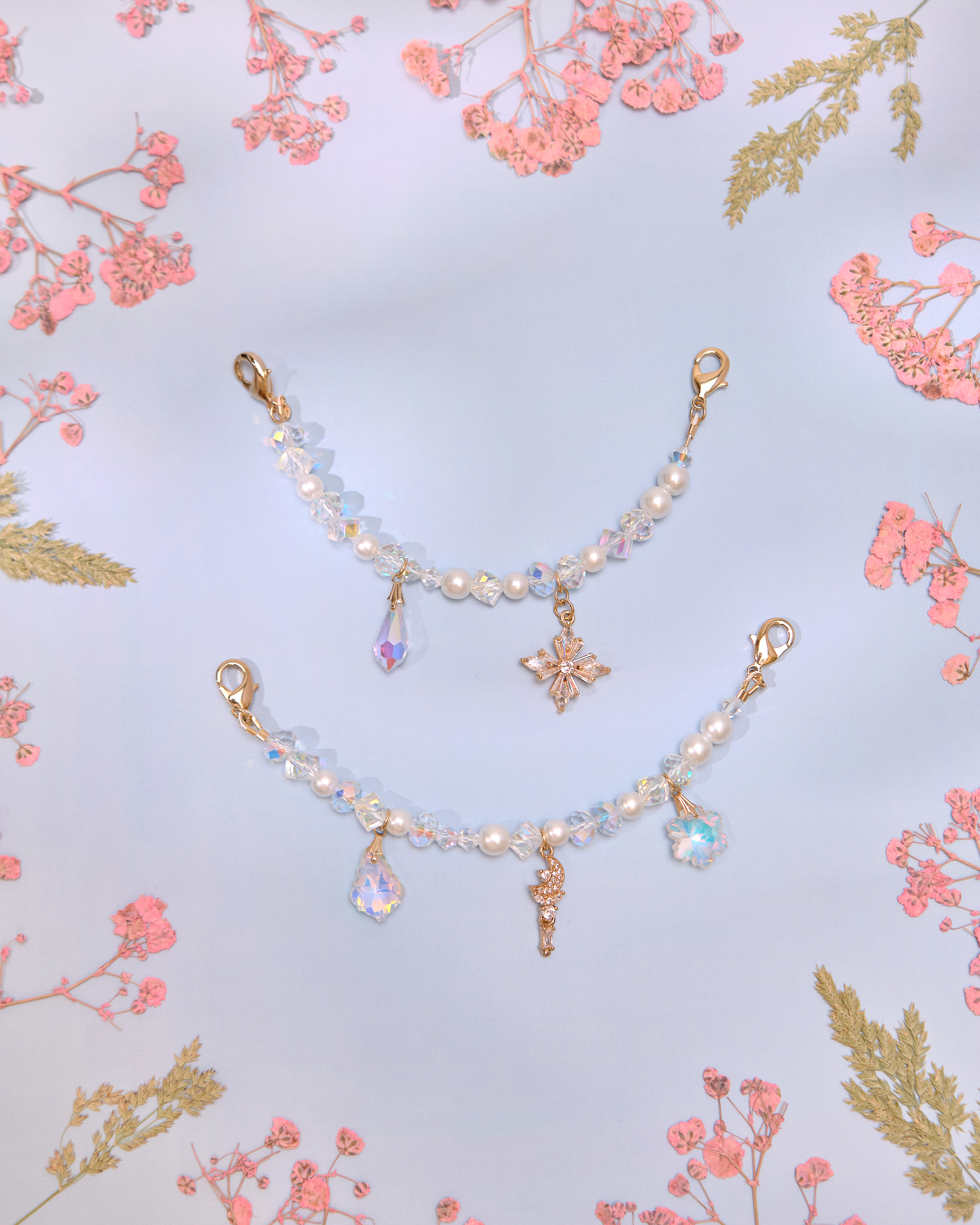 13258 Galaxia Garden Shoe Pendant Duo Set