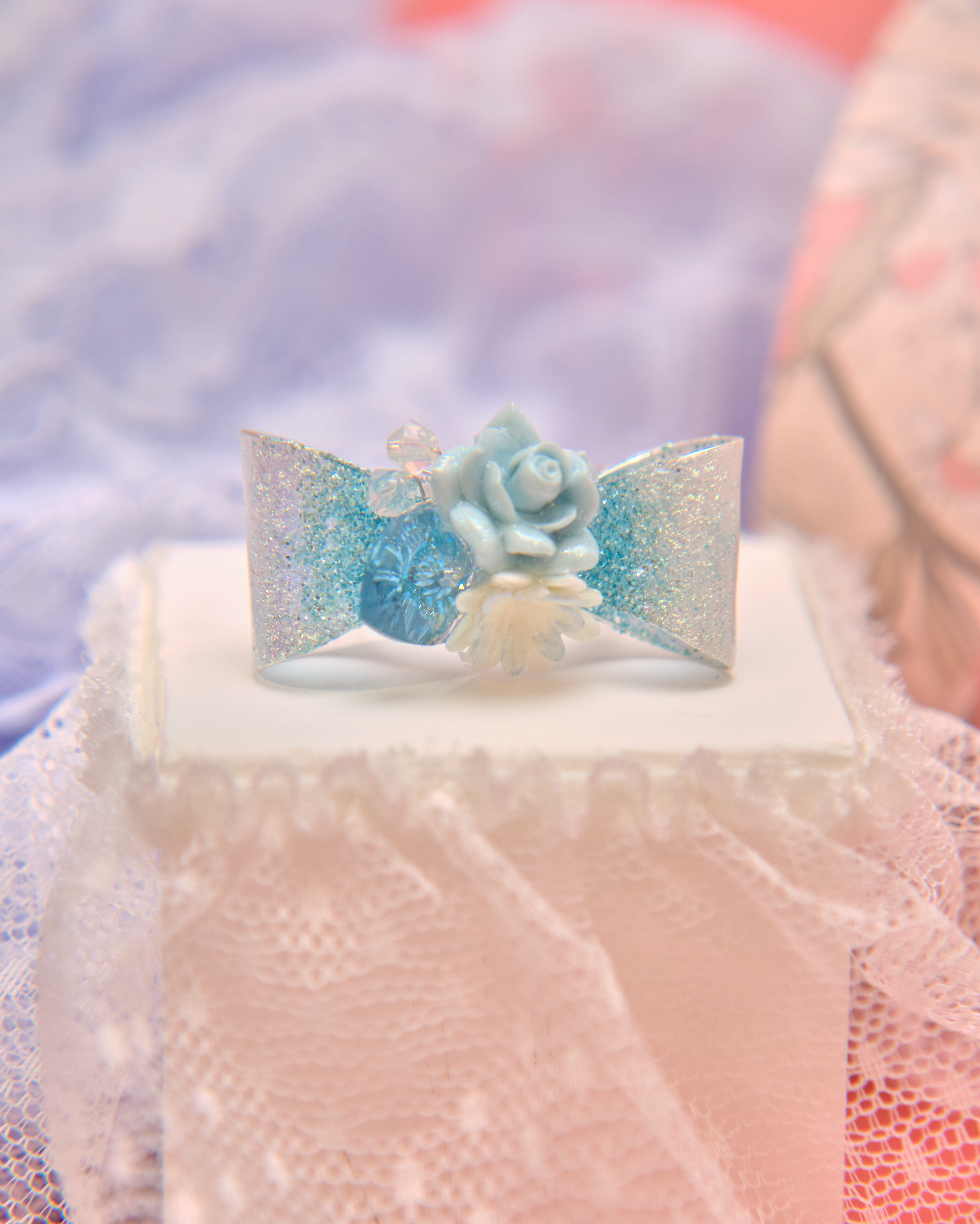 13240 Whimsy Bow Blooms Dip Art Ring