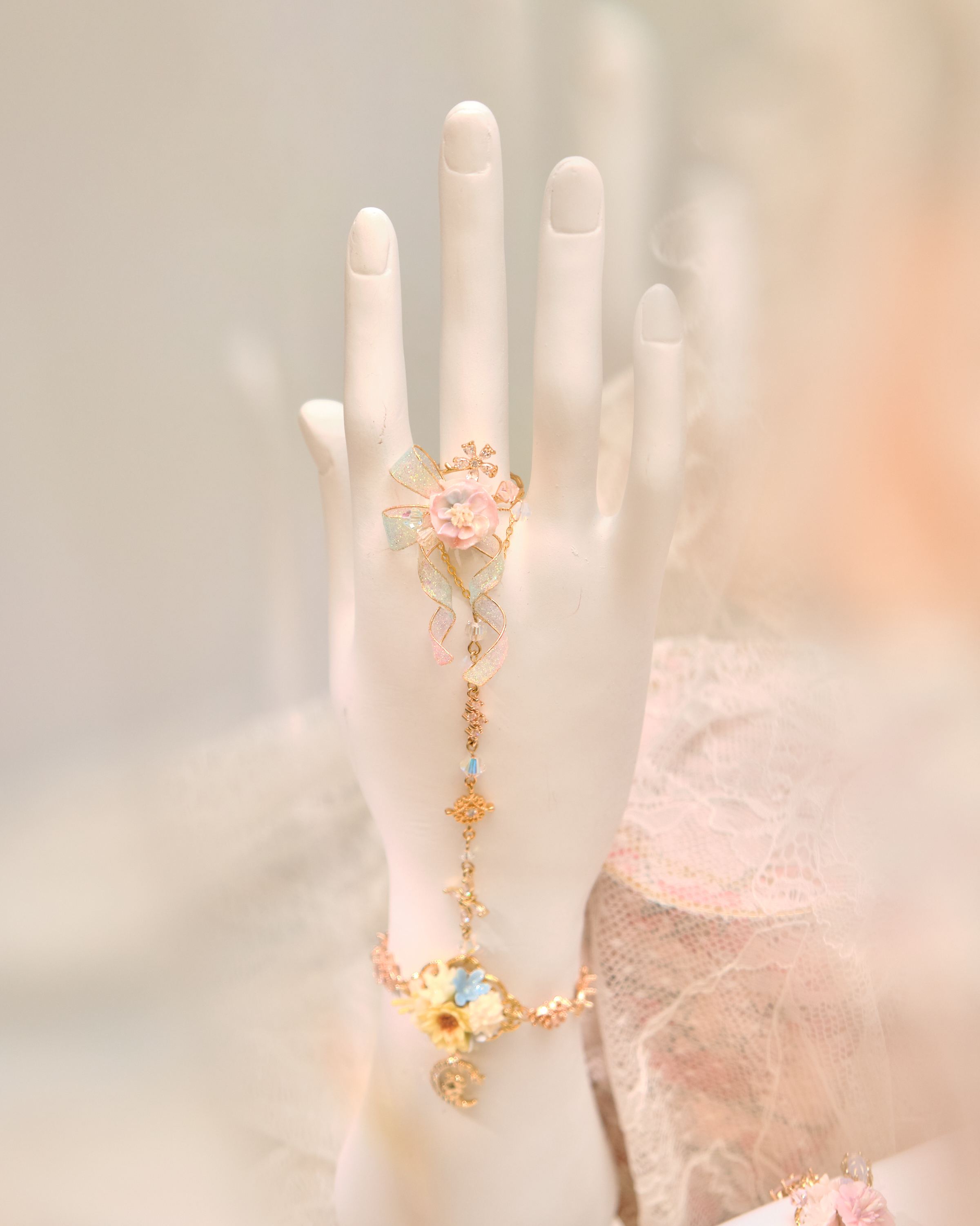 13234 Whimsy Bow Blooms Dip Art Ring