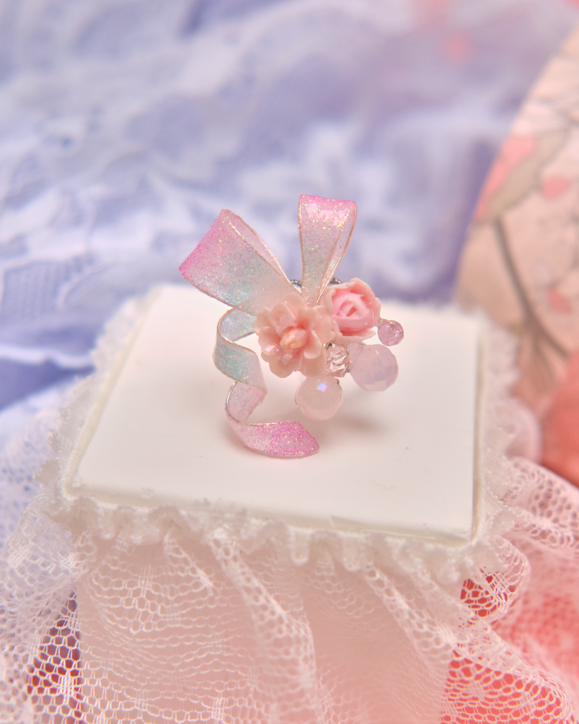 13233 Whimsy Bow Blooms Dip Art Ring