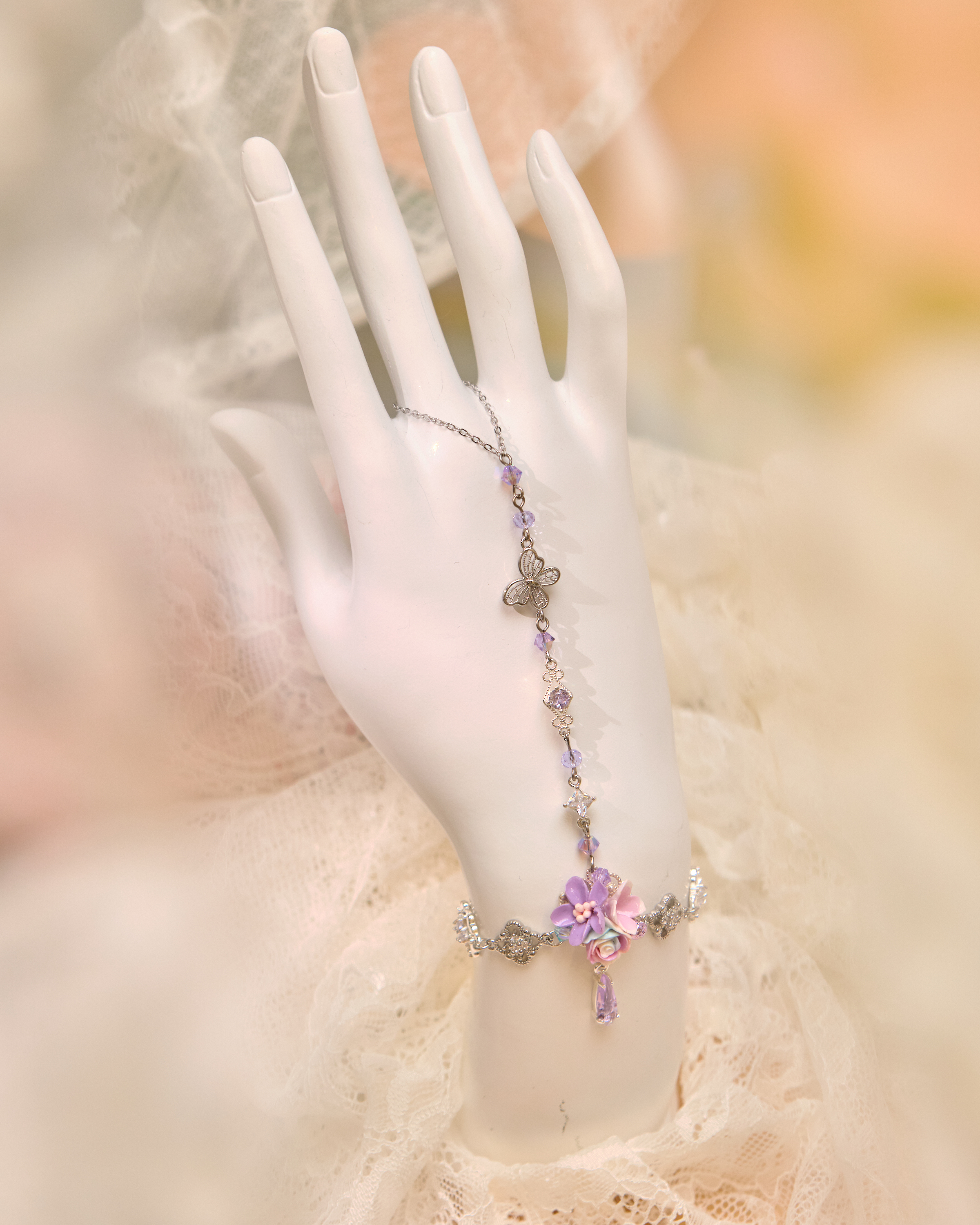 13231 Floral Fairy Blush Reverie T-Bracelet