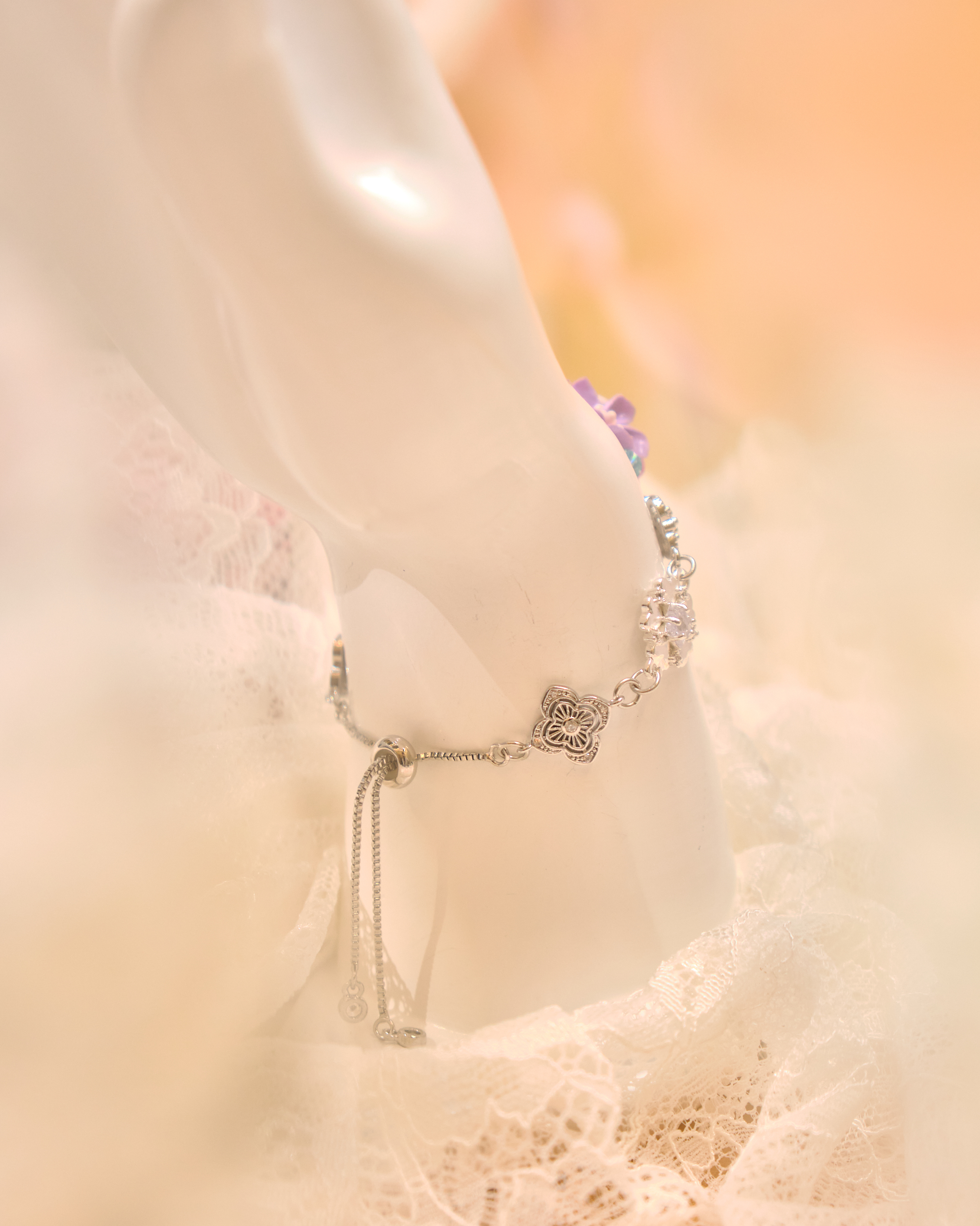 13231 Floral Fairy Blush Reverie T-Bracelet