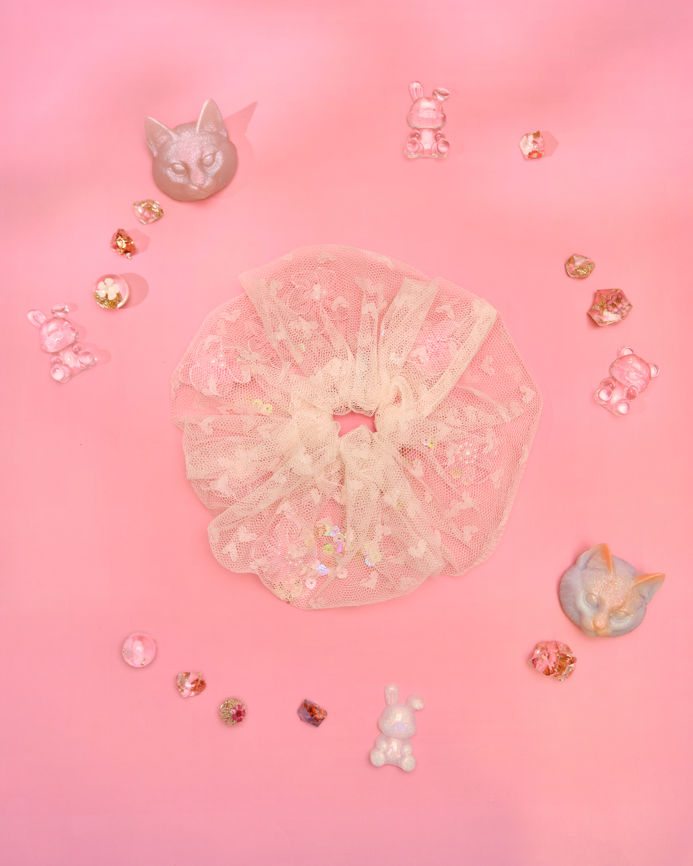 13218 Sugar Lace Reverie Scrunchies