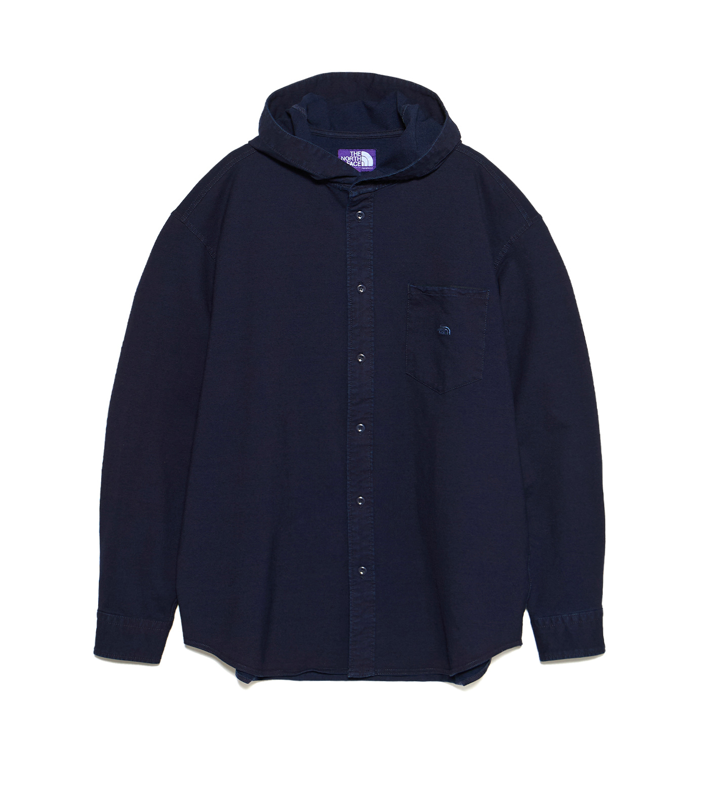 『代購商品』2026SS THE NORTH FACE Purple Label 紫標 Mountain Hooded Shirt 丹寧 襯衫 N26SH010