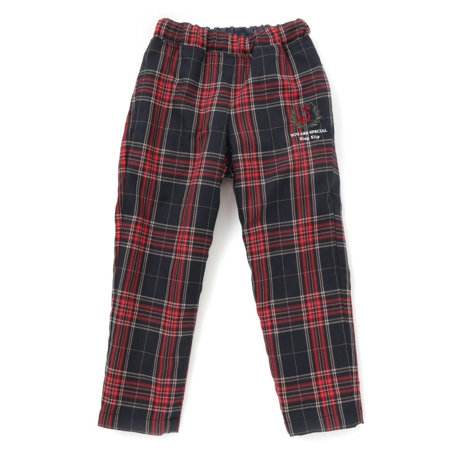 (現貨)🇯🇵 日本直送 Slap Slip 雙面著格仔長褲 (2色) Size 110/120