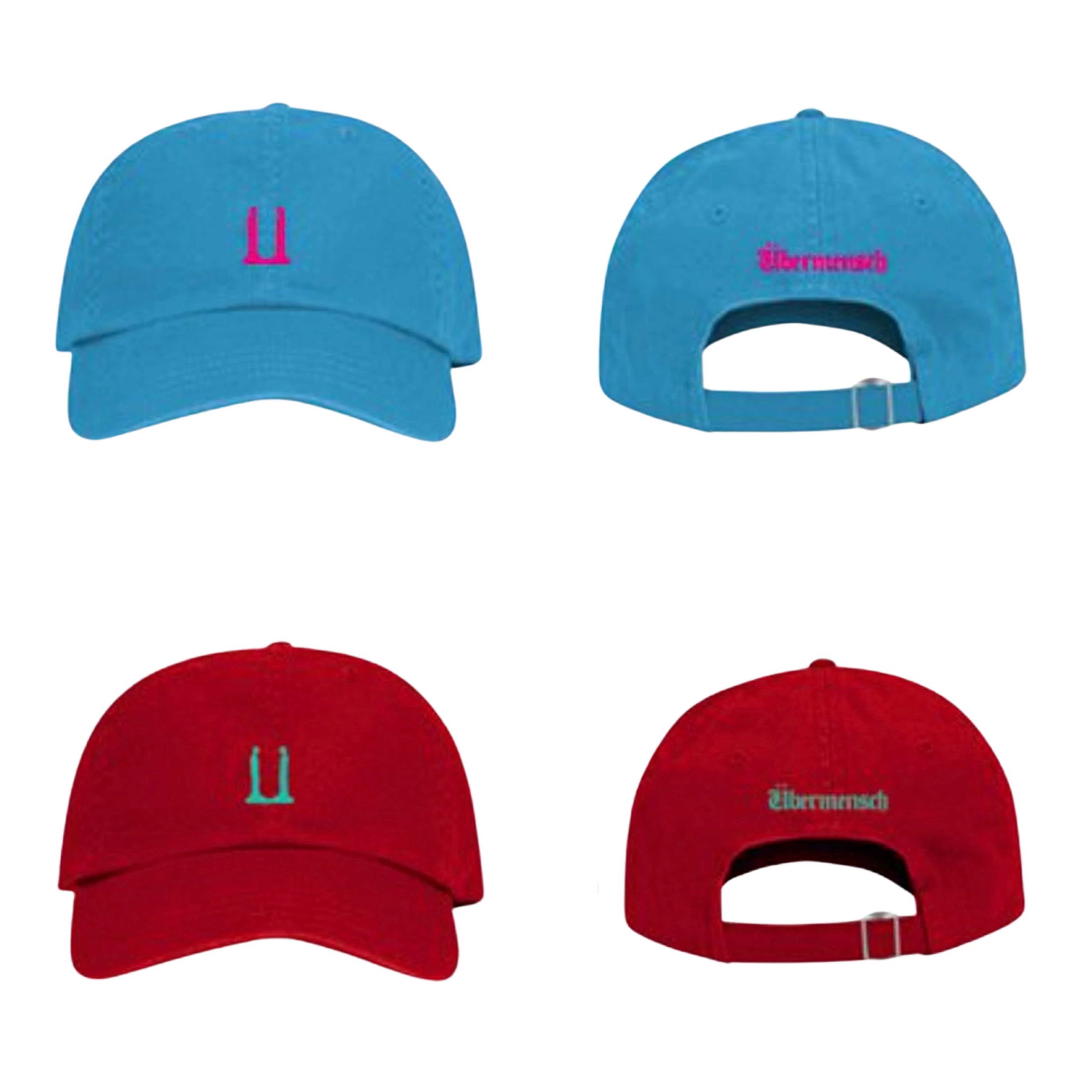 [G-DRAGON Ubermensch] 藍色/紅色棒球帽