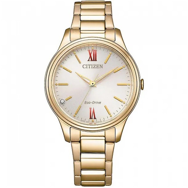 預購款【Citizen 星辰】LADY'S Eco-Drive光動能 羅馬字 藍寶石鏡面 手錶 EM0418-81X