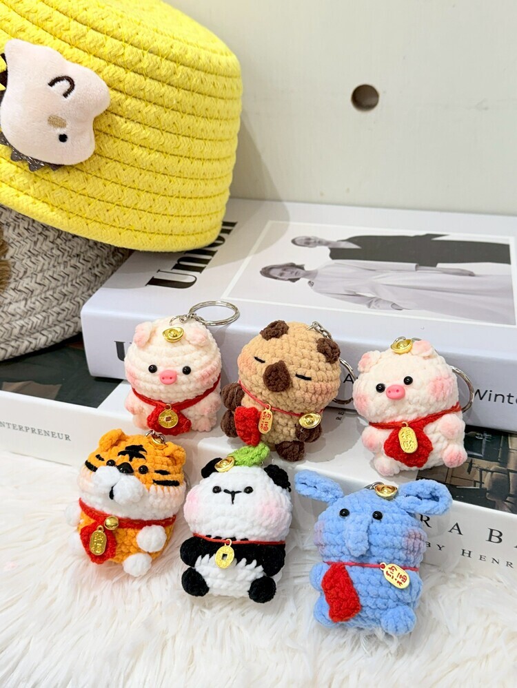 可愛動物福氣吊飾-3號