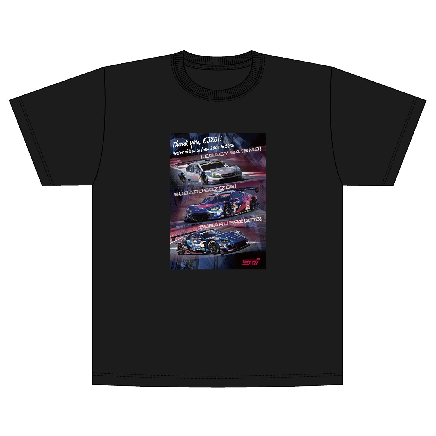 SUBARU STI EJ20引擎 紀念T恤