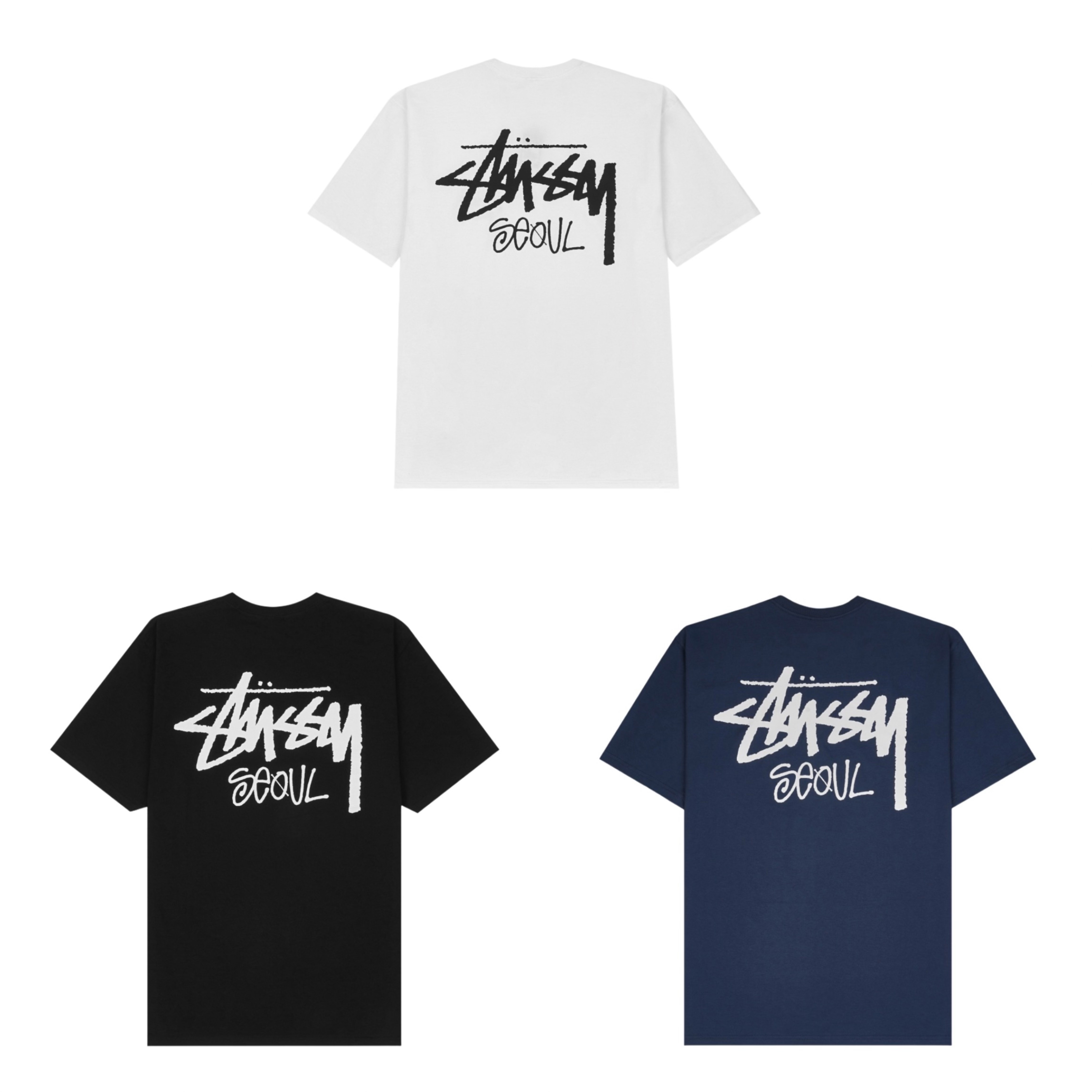 [Stussy x Seoul] 2033首爾限定短T  白色/黑色/海軍藍