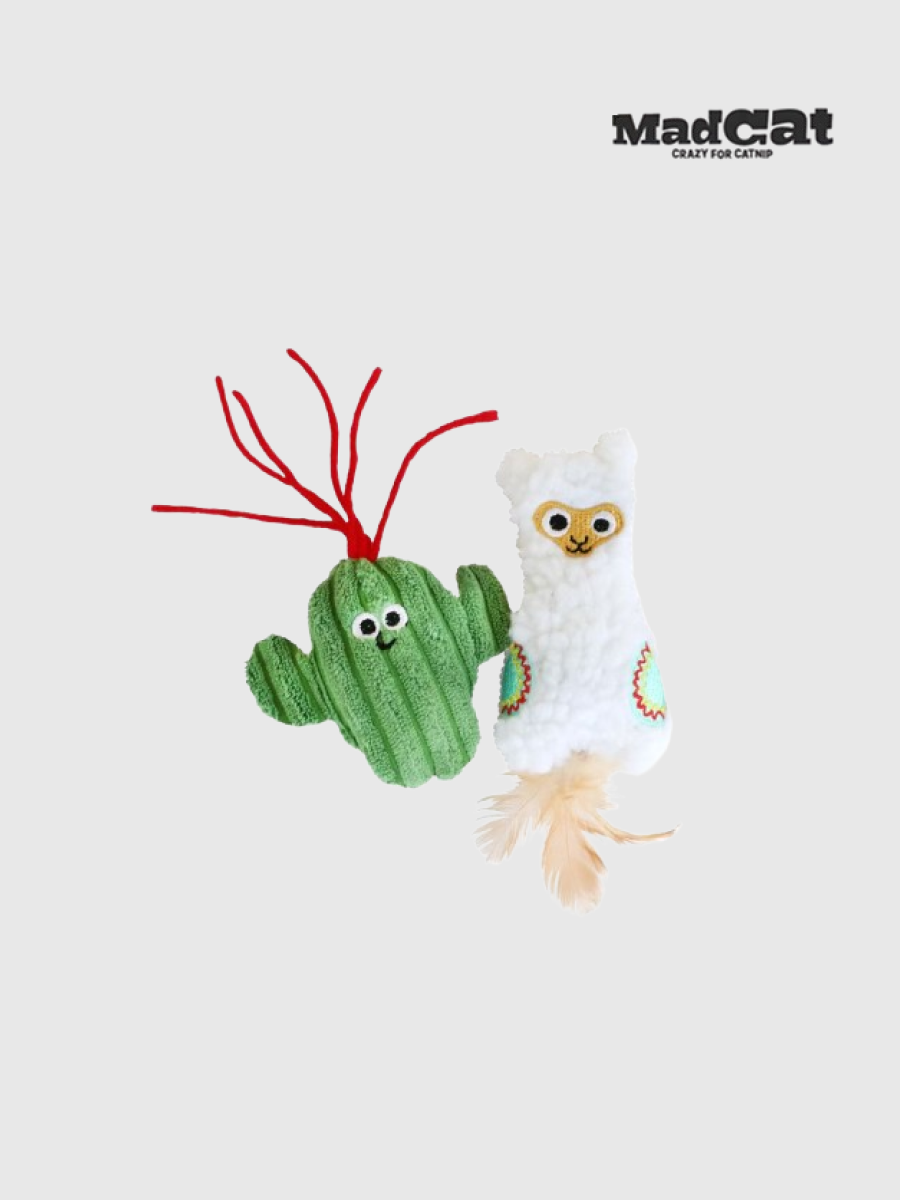 【MAD CAT】仙人掌&羊駝組合貓草包