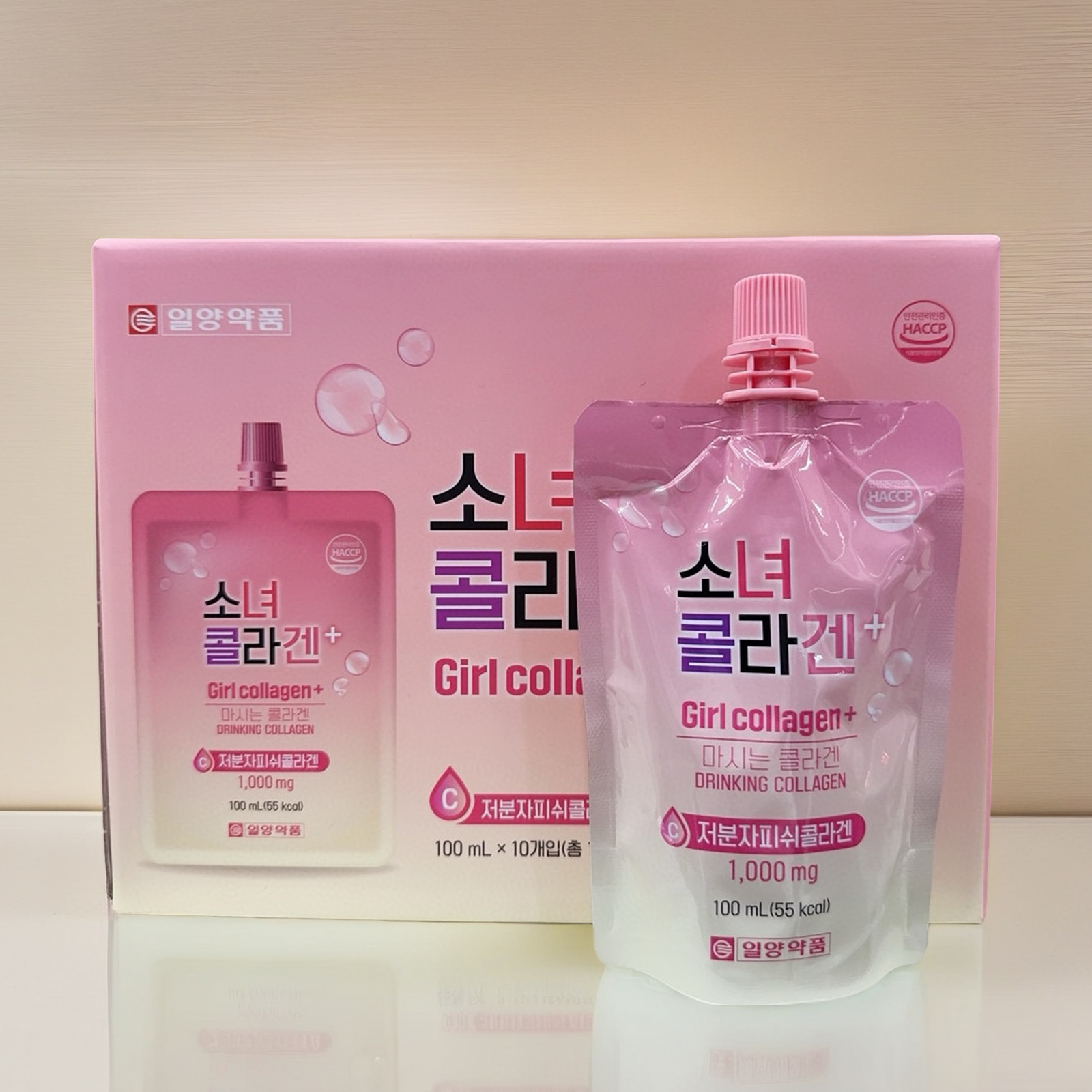 韓國一洋少女膠原蛋白飲 Ilyang Girl Collagen+ Drinking Collagen 1000mg 100ml*10ea