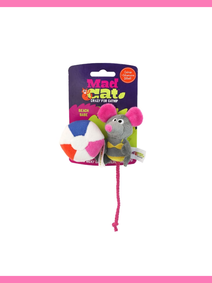 【MAD CAT】老鼠&沙灘球組合貓草包