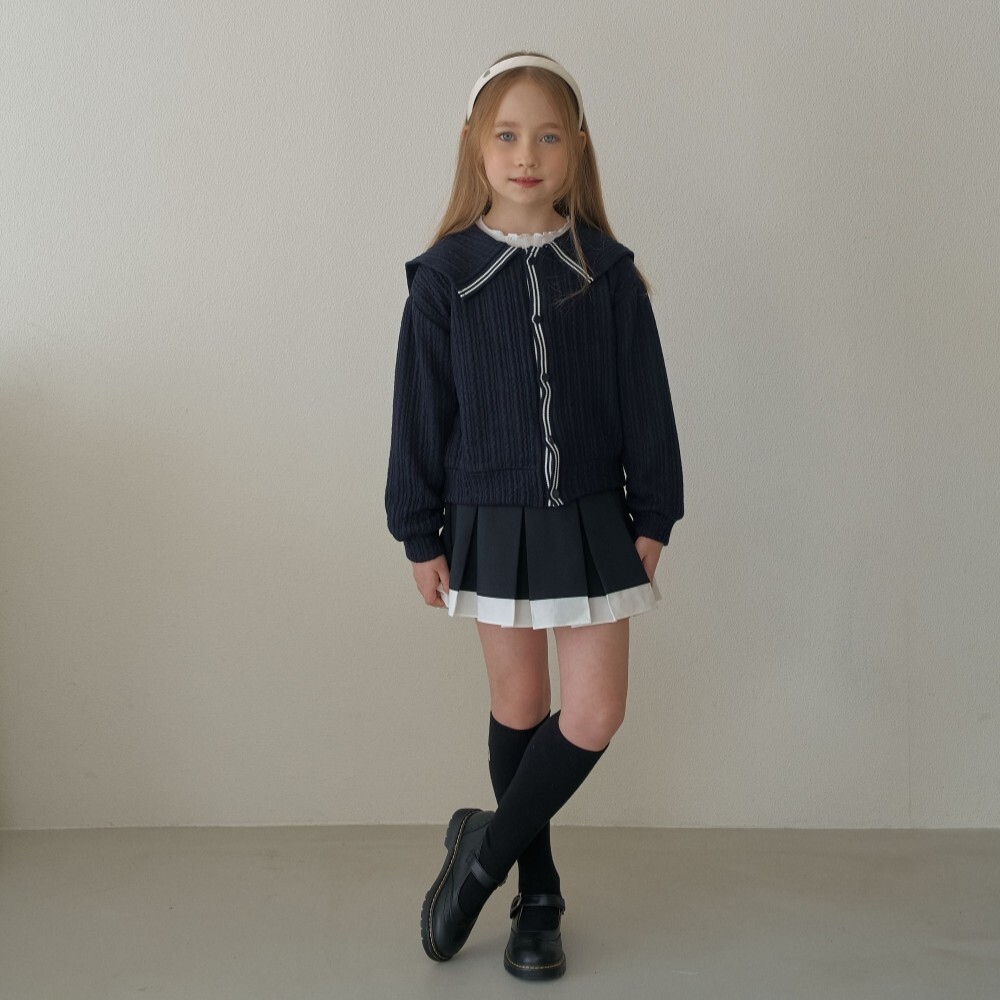 90-150 雙色百褶裙