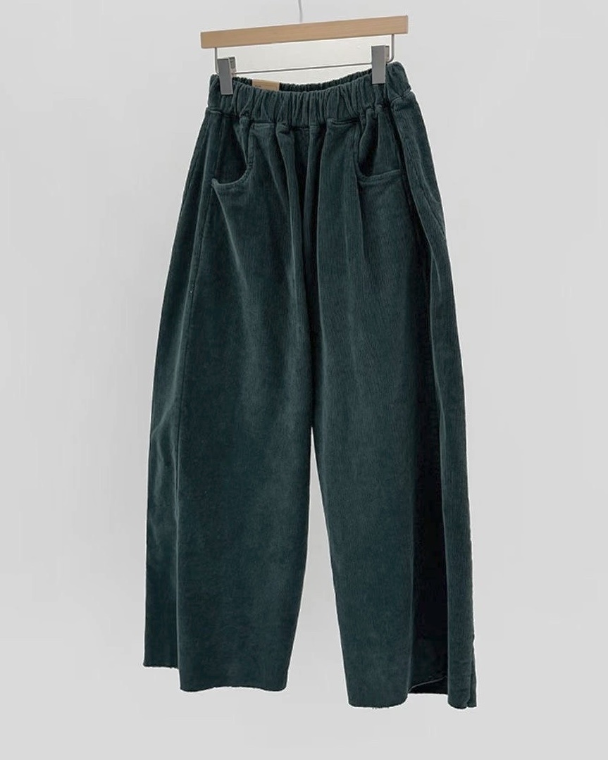 🎏燈芯絨闊筒長褲
