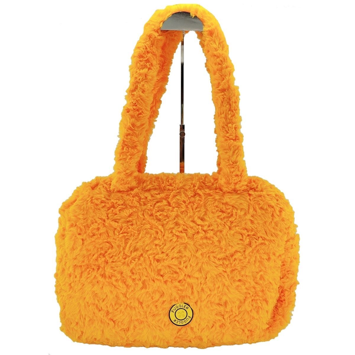 Fuggler Straight Eyebrows Suede Handbag - Orange