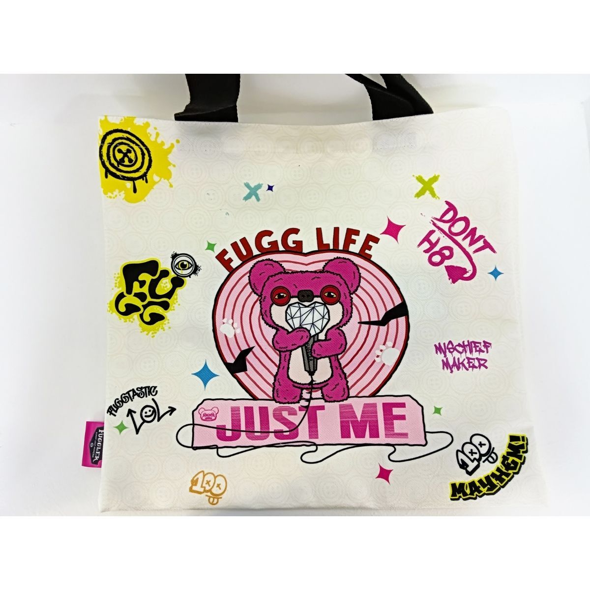 Fuggler 放克牙寶 - 紐扣插畫帆布手提袋